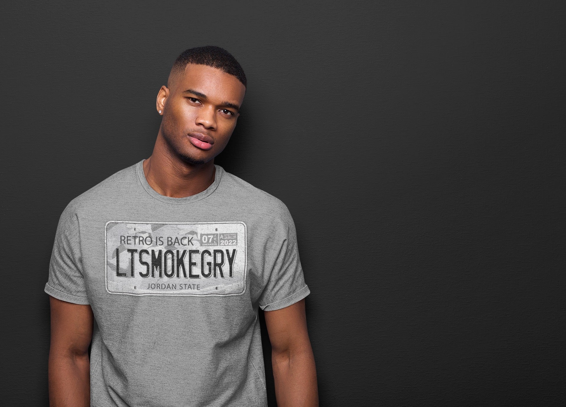 Jordan 1 Light Smoke Grey Sneaker Matching T-Shirt Jordan Plate Sneaker Tees Jordan 1 Light Smoke Grey Sneaker Release Tees Crew Neck Tees