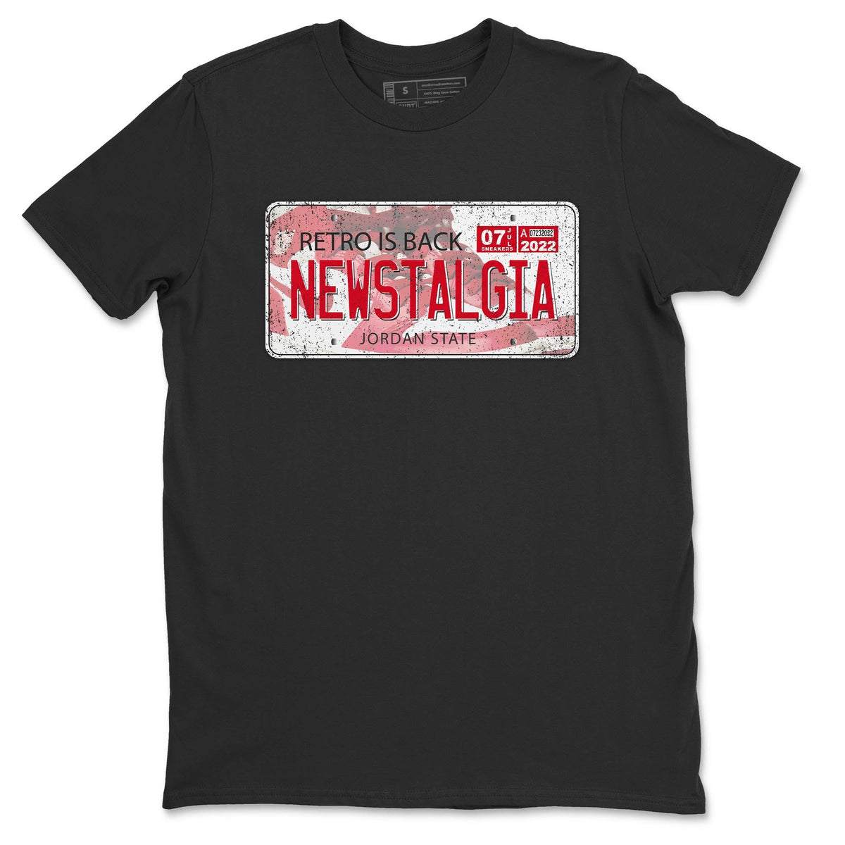Jordan 1 Newstalgia Sneaker Matching T-Shirt Jordan Plate Sneaker Tees Jordan 1 Newstalgia Sneaker Release Tees Crew Neck Tees