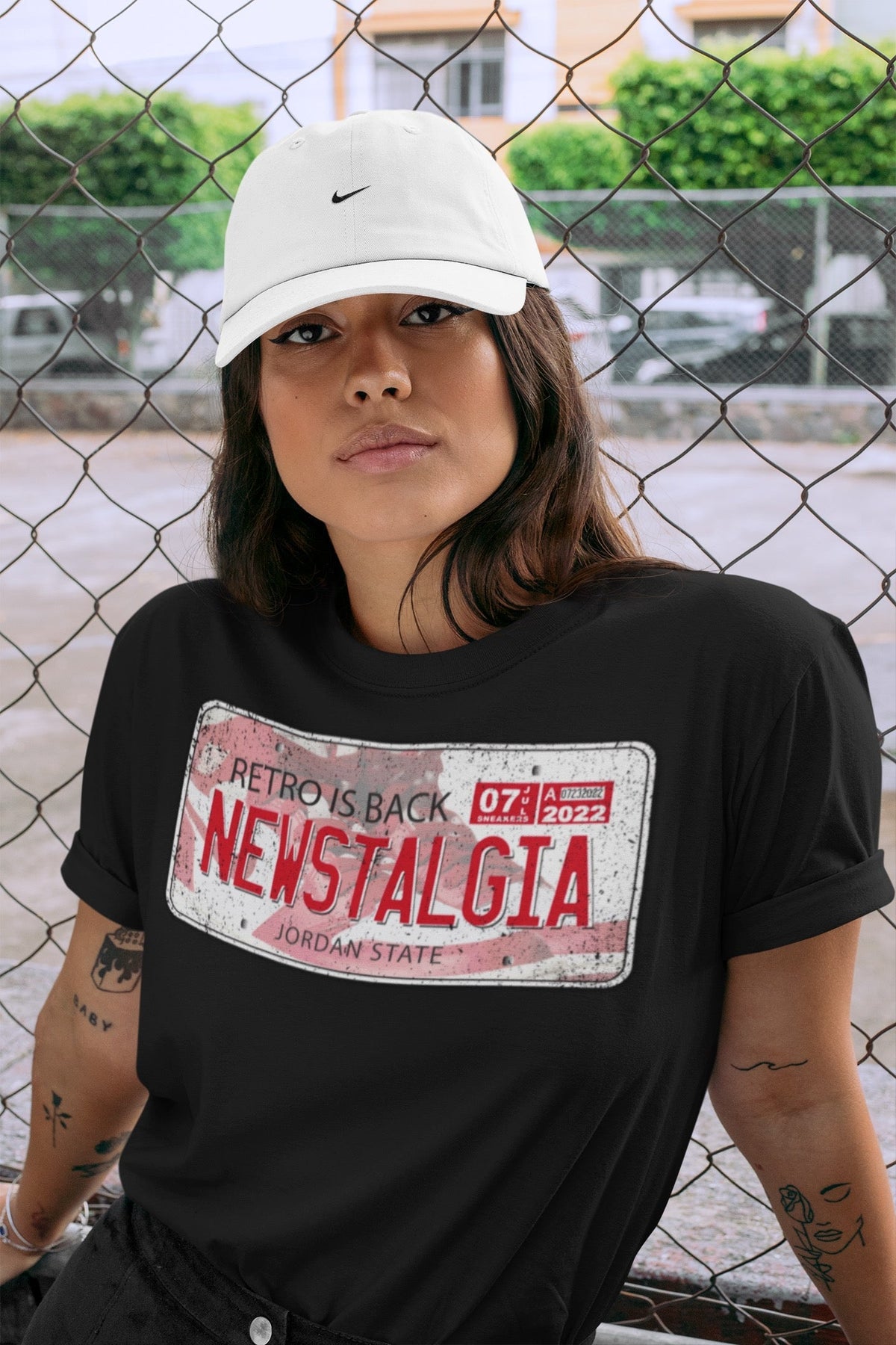 Jordan 1 Newstalgia Sneaker Matching T-Shirt Jordan Plate Sneaker Tees Jordan 1 Newstalgia Sneaker Release Tees Crew Neck Tees