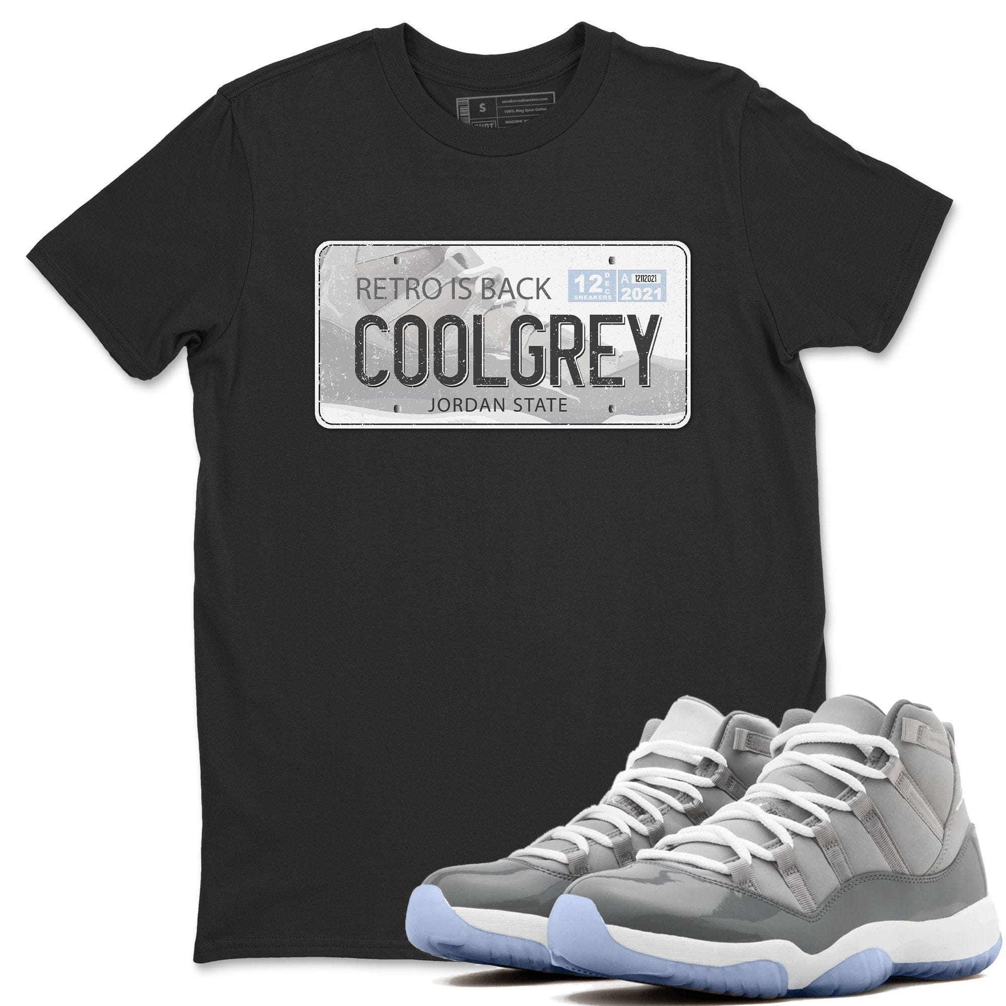 Jordan 11 Cool Grey Shirt To Match Jordans Jordan Plate Sneaker Tees Jordan 11 Cool Grey Drip Gear Zone Sneaker Matching Clothing Unisex Shirts