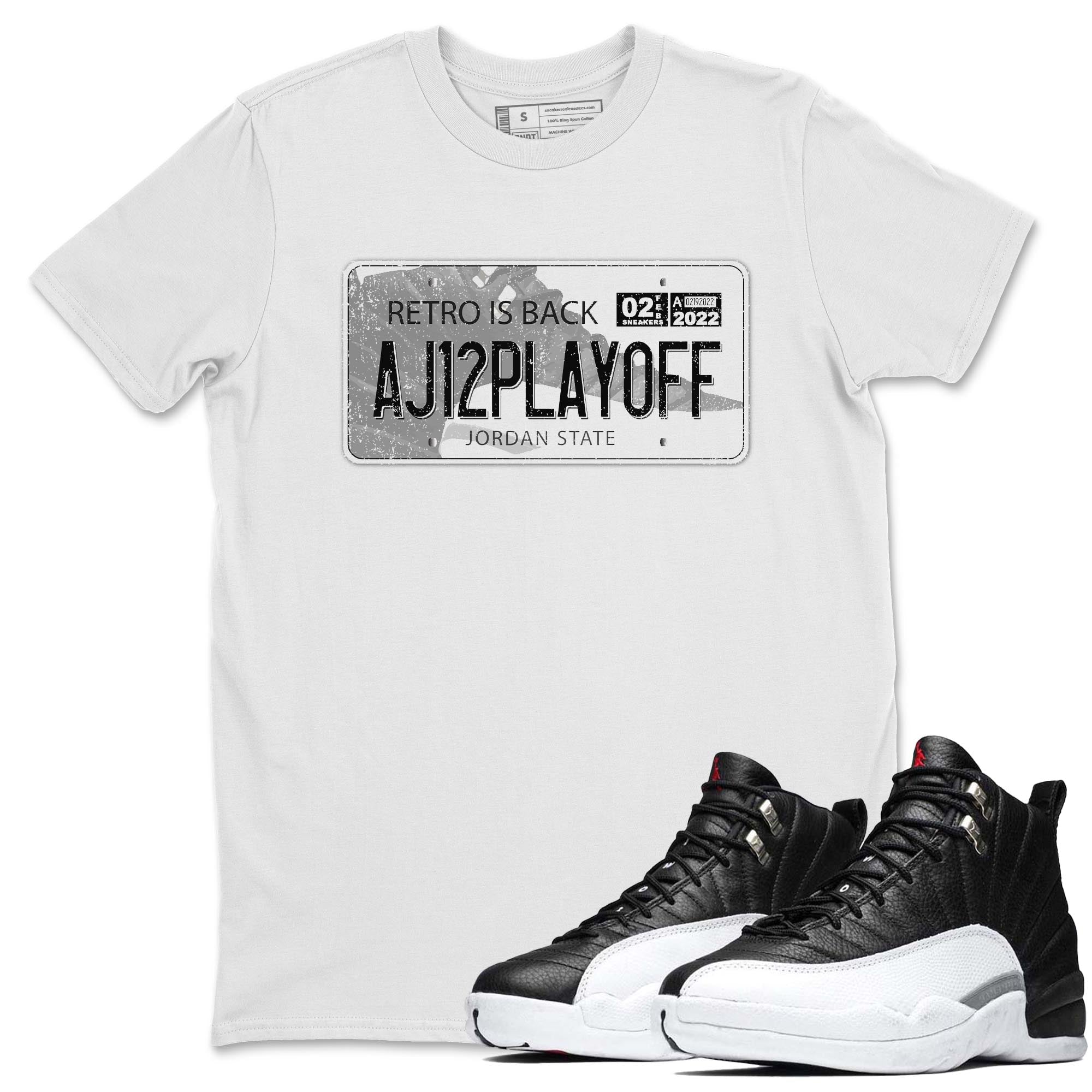 Jordan 12 Playoffs Shirt To Match Jordans Jordan Plate Sneaker Tees Jordan 12 Playoffs Drip Gear Zone Sneaker Matching Clothing Unisex Shirts