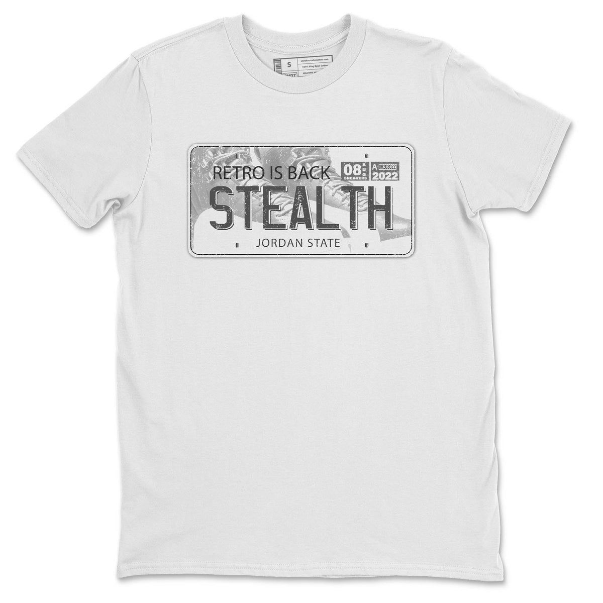 Jordan 12 Stealth Sneaker Matching T-Shirt Jordan Plate Sneaker Tees Jordan 12 Stealth Sneaker Release Tees Crew Neck Tees