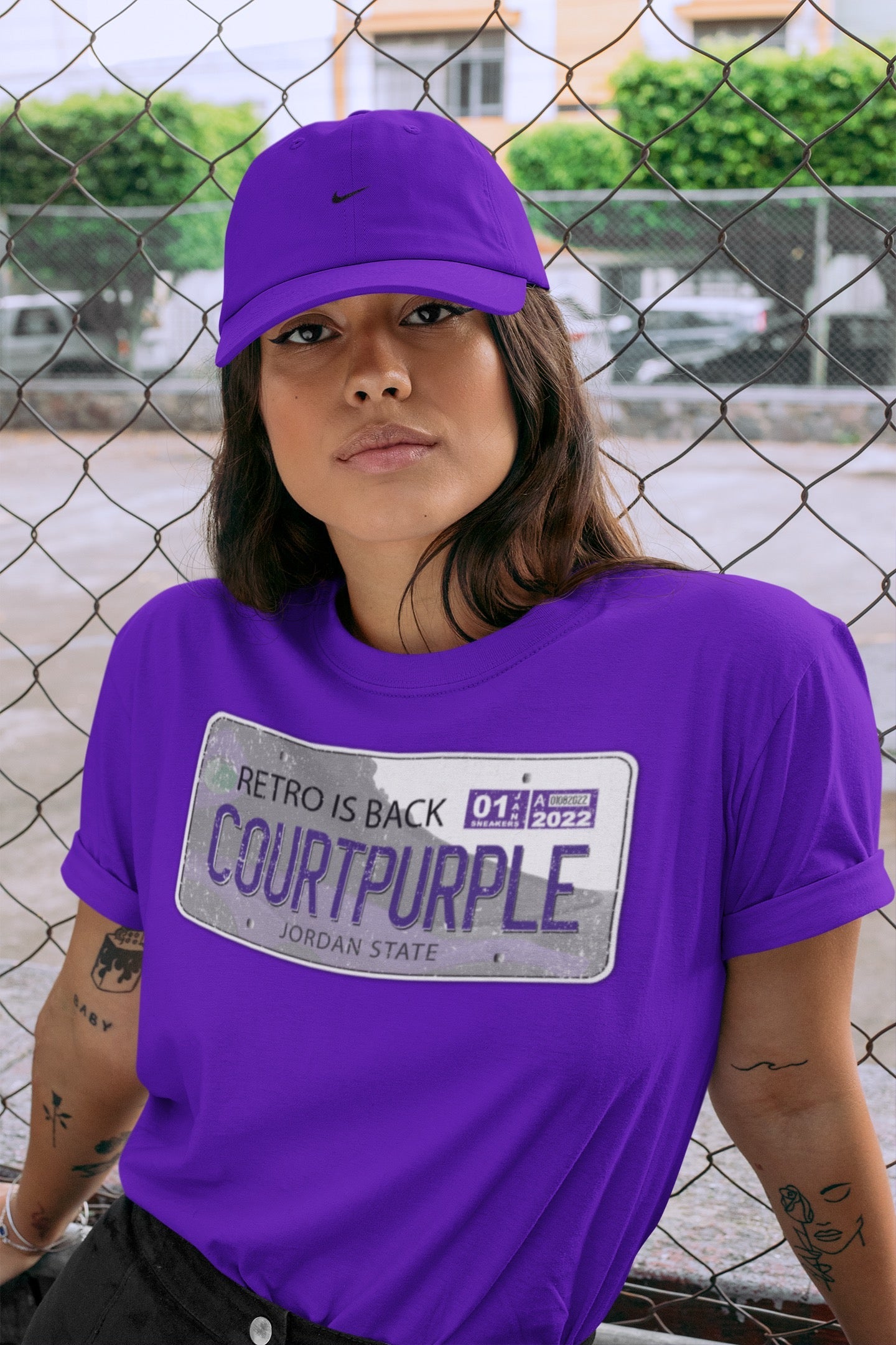 Jordan 13 Court Purple Shirt To Match Jordans Jordan Plate Sneaker Tees Jordan 13 Court Purple Drip Gear Zone Sneaker Matching Clothing Unisex Shirts