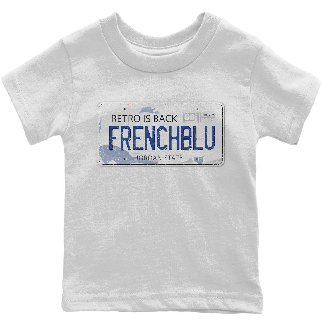 Jordan 13 French Blue Sneaker Matching T-Shirt Jordan Plate Sneaker Tees Jordan 13 French Blue Sneaker Release Tees Kids Shirts