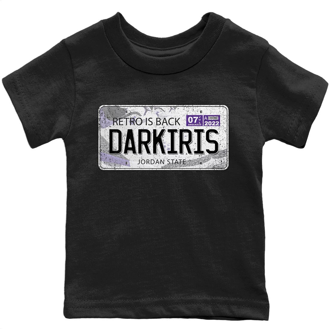 Jordan 3 Dark Iris Sneaker Matching T-Shirt Jordan Plate Sneaker Tees Jordan 3 Dark Iris Sneaker Release Tees Kids Shirts