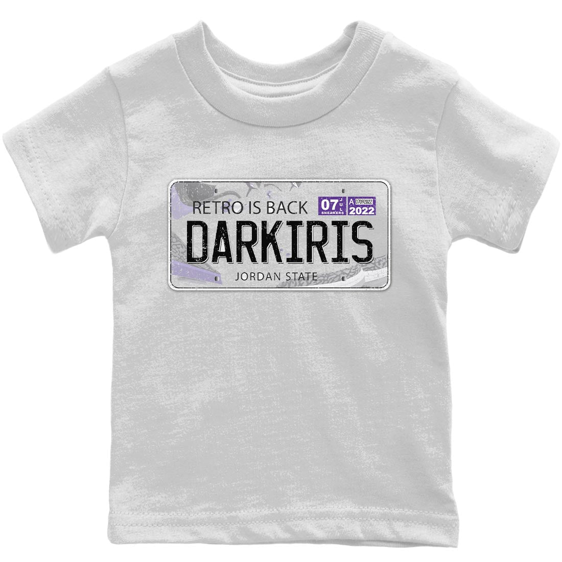 Jordan 3 Dark Iris Sneaker Matching T-Shirt Jordan Plate Sneaker Tees Jordan 3 Dark Iris Sneaker Release Tees Kids Shirts
