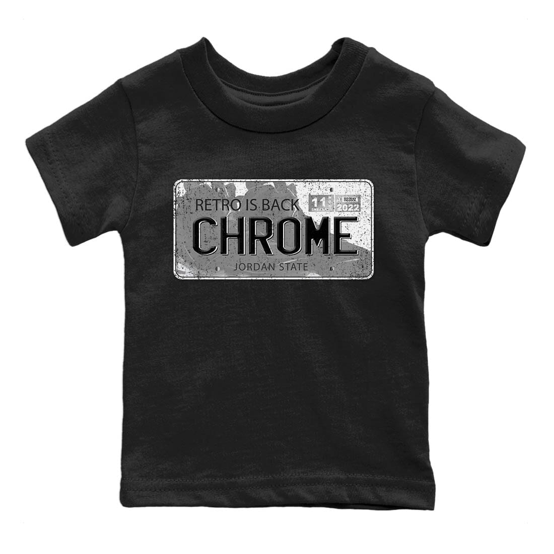 Jordan 6 Chrome Sneaker Matching T-Shirt Jordan Plate Sneaker Tees Jordan 6 Chrome Sneaker Release Tees Kids Shirts