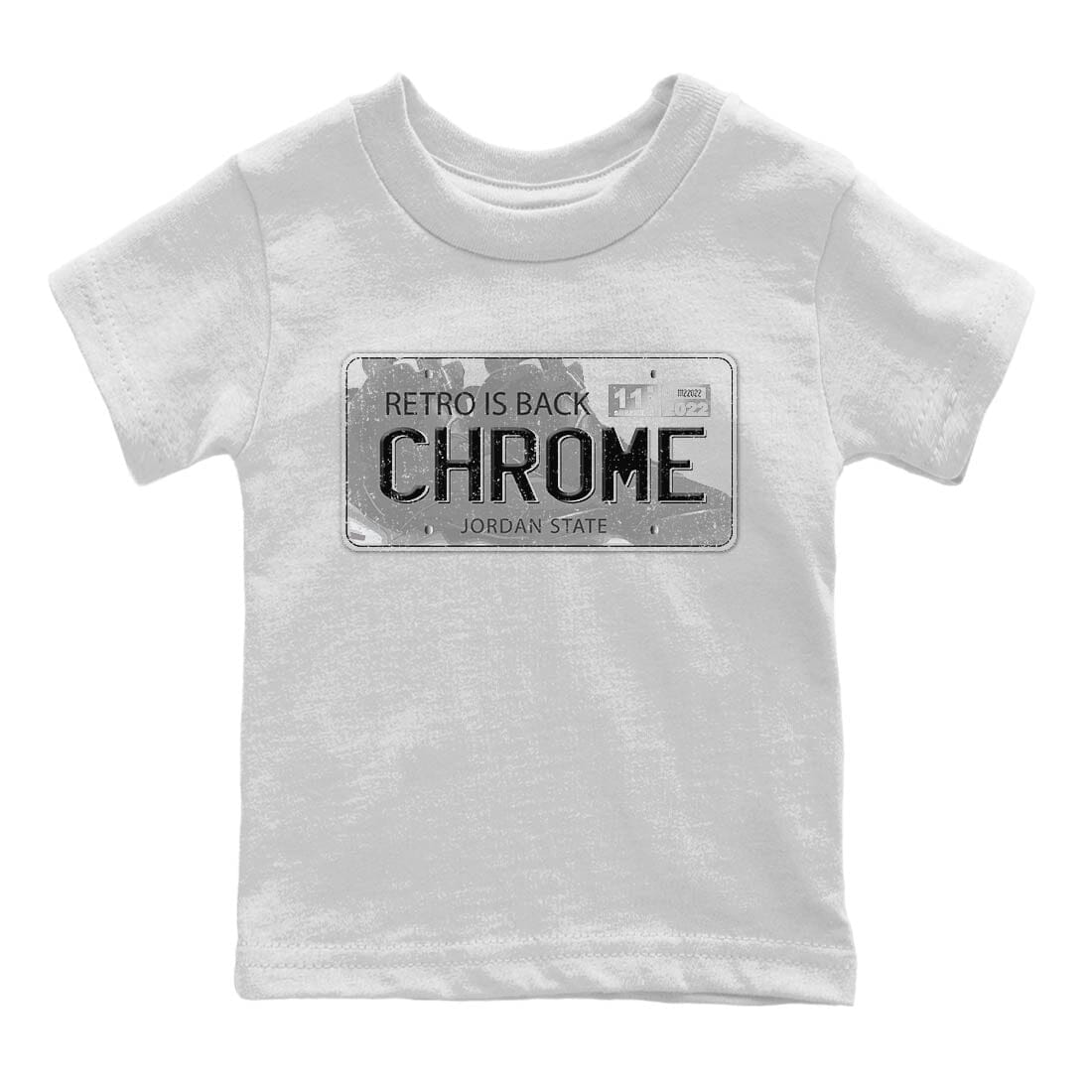 Jordan 6 Chrome Sneaker Matching T-Shirt Jordan Plate Sneaker Tees Jordan 6 Chrome Sneaker Release Tees Kids Shirts