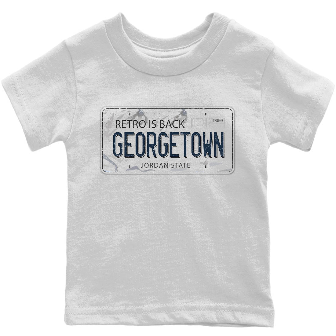 Jordan 6 Georgetown Sneaker Matching T-Shirt Jordan Plate Sneaker Tees Jordan 6 Georgetown Sneaker Release Tees Kids Shirts