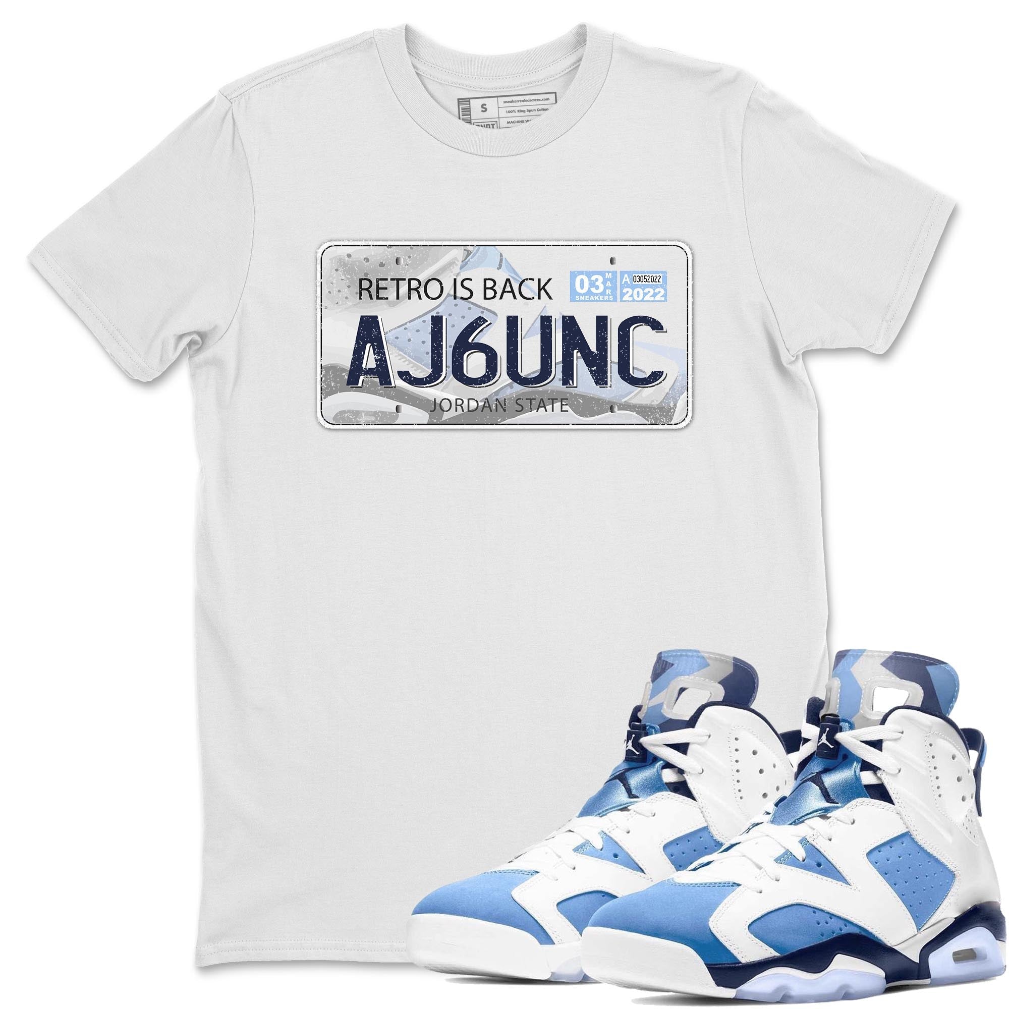 Jordan Plate Unisex Audult Tops - Air Jordan 6 UNC