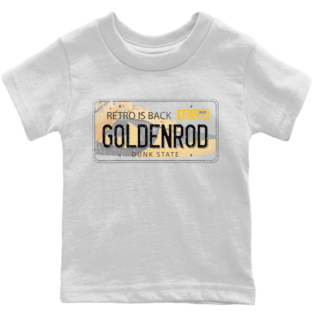 Dunk Championship Goldenrod Sneaker Match Tees Jordan Plate Sneaker Tees Dunk Championship Goldenrod Jordan to match sneaker T-Shirt Kids Shirts