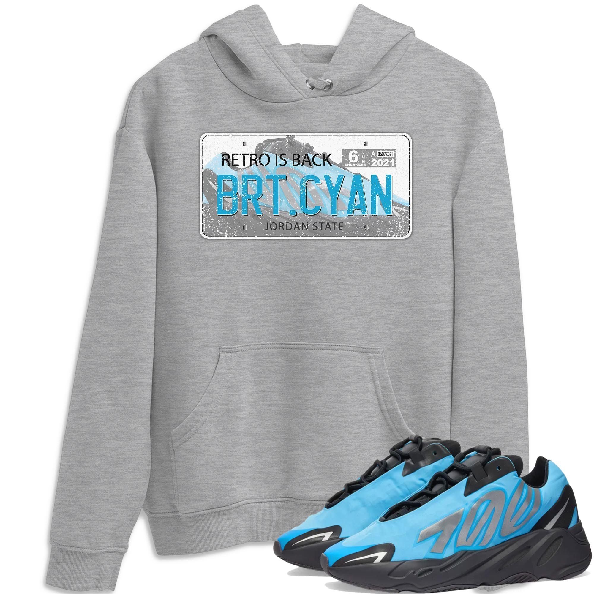 Yeezy 700 Bright Cyan Shirt To Match Jordans Jordan Plate Sneaker Tees Yeezy 700 Bright Cyan Drip Gear Zone Sneaker Matching Clothing Unisex Shirts