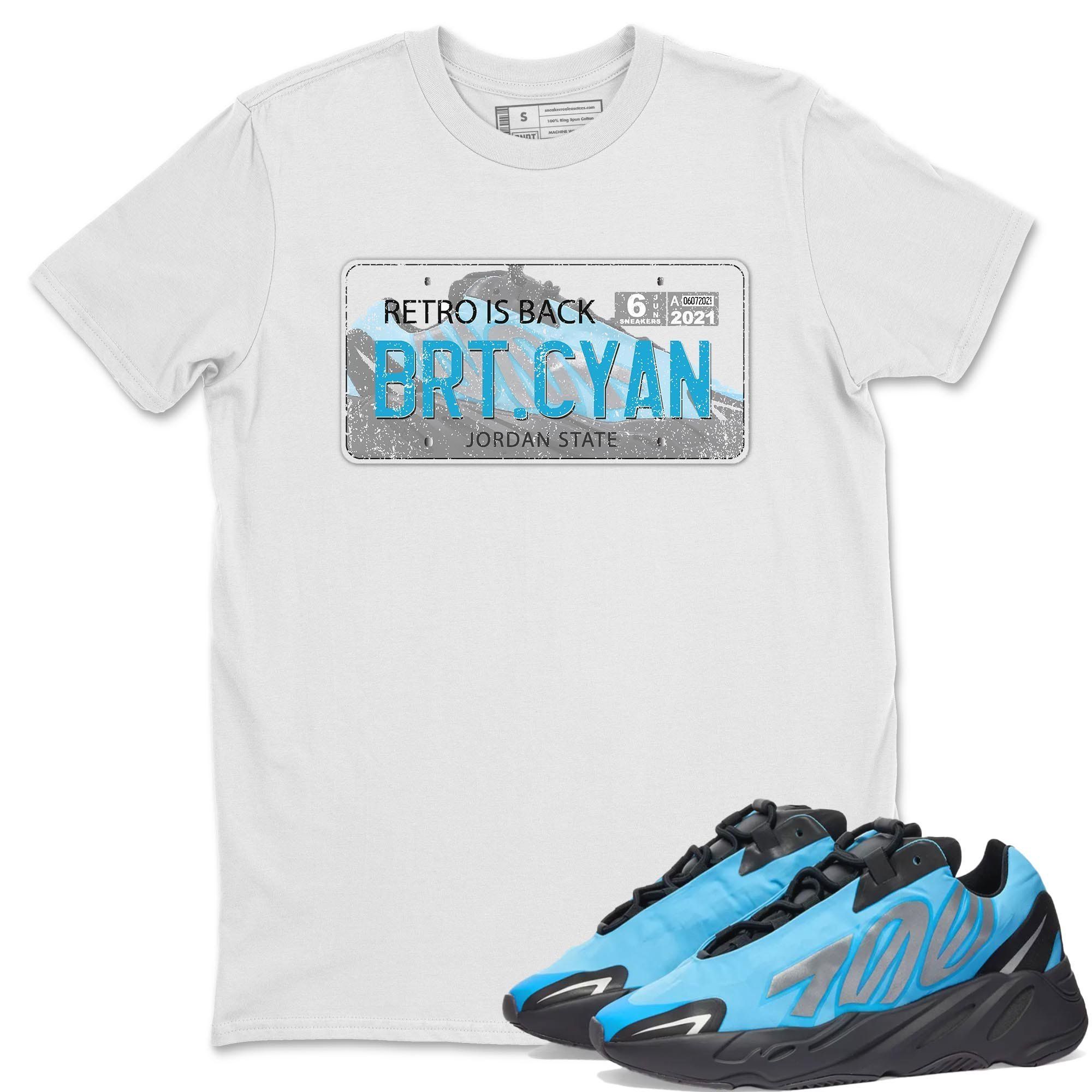 Yeezy 700 Bright Cyan Shirt To Match Jordans Jordan Plate Sneaker Tees Yeezy 700 Bright Cyan Drip Gear Zone Sneaker Matching Clothing Unisex Shirts