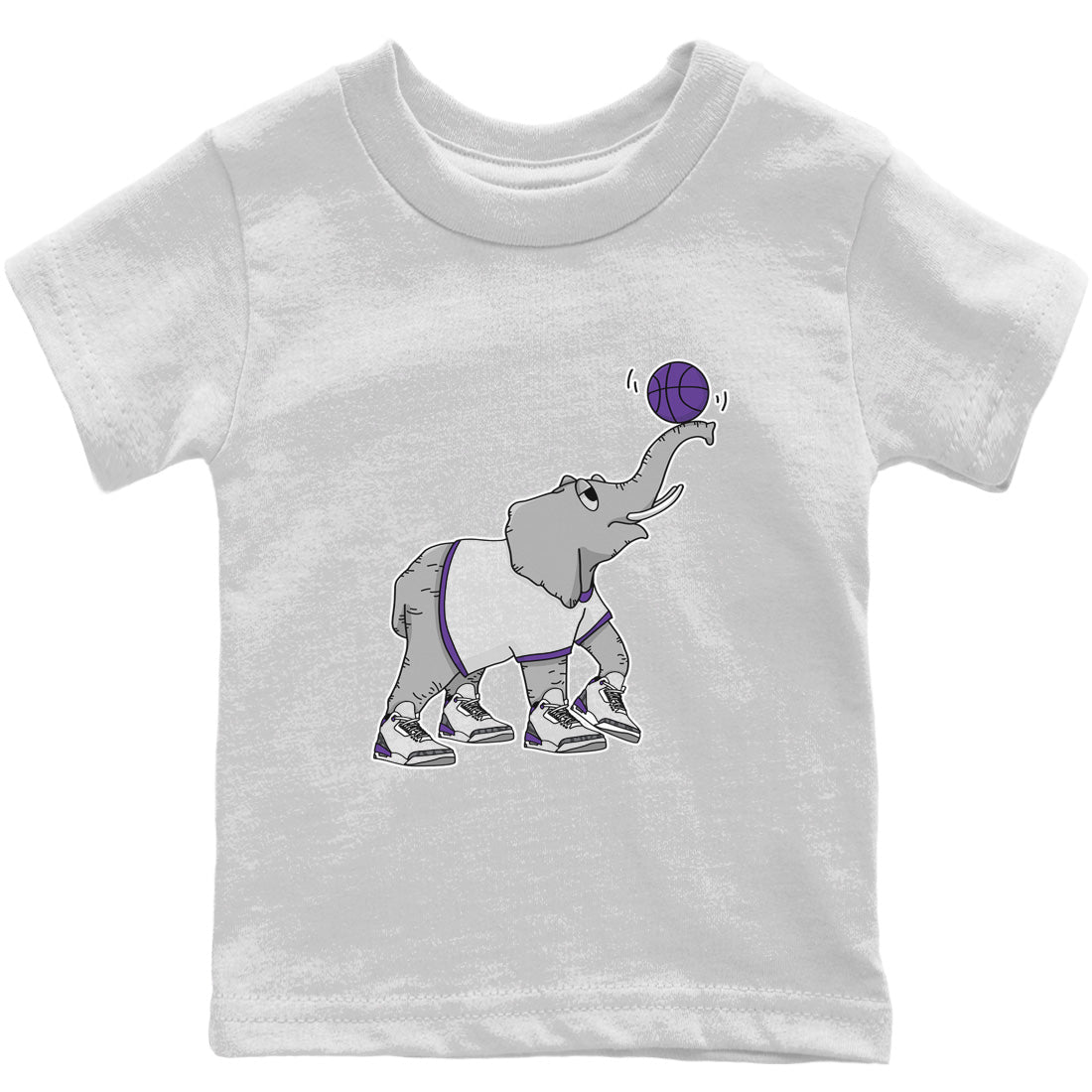Jordan 3 Dark Iris Sneaker Matching T-Shirt Juggling Elephant Sneaker Tees Jordan 3 Dark Iris Sneaker Release Tees Kids Shirts