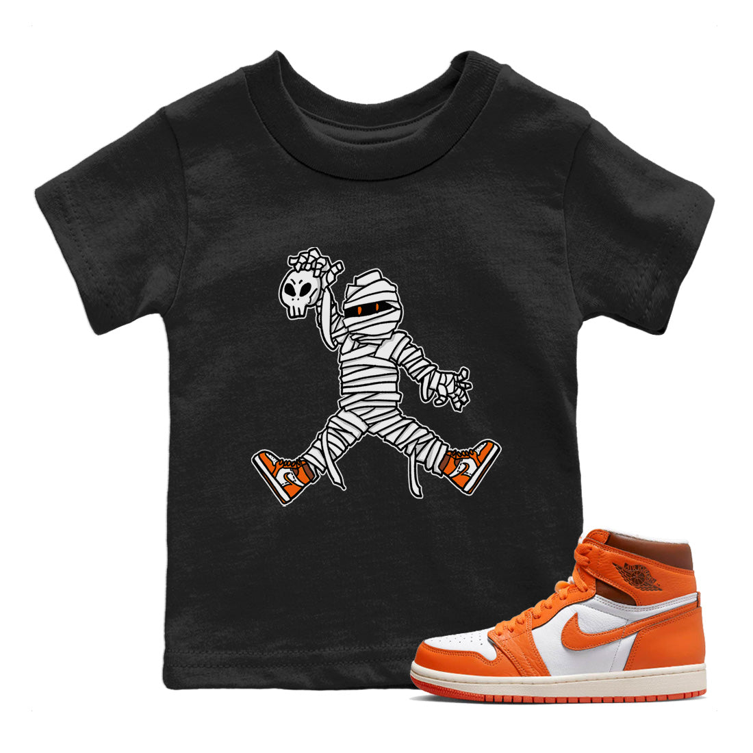 Jordan 1 Starfish Sneaker Matching T-Shirt Jumping Mummy Sneaker Tees Jordan 1 Starfish Sneaker Release Tees Kids Shirts