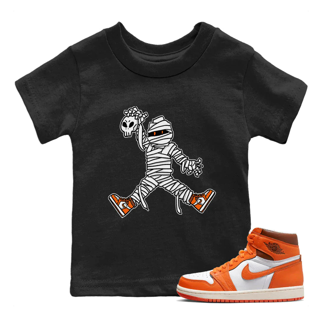 Jordan 1 Starfish Sneaker Matching T-Shirt Jumping Mummy Sneaker Tees Jordan 1 Starfish Sneaker Release Tees Kids Shirts