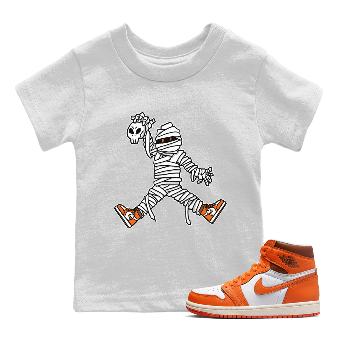 Jordan 1 Starfish Sneaker Matching T-Shirt Jumping Mummy Sneaker Tees Jordan 1 Starfish Sneaker Release Tees Kids Shirts
