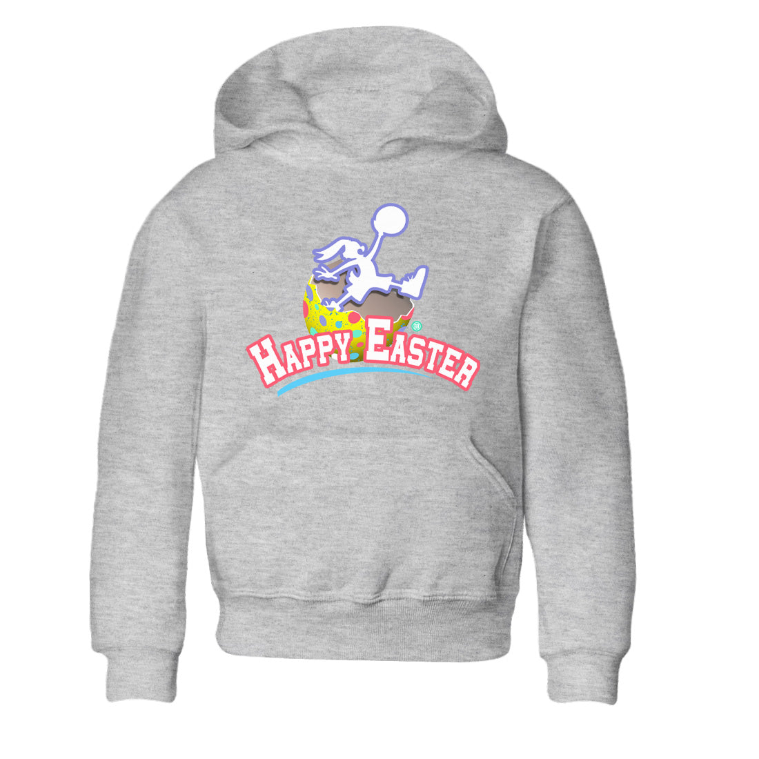 Dunk Easter Candy Sneaker Match Tees Jumpman Bunny Streetwear Sneaker Shirt Holiday Easter T-Shirt Sneaker Release Tees Kids Shirts Heather Grey 2