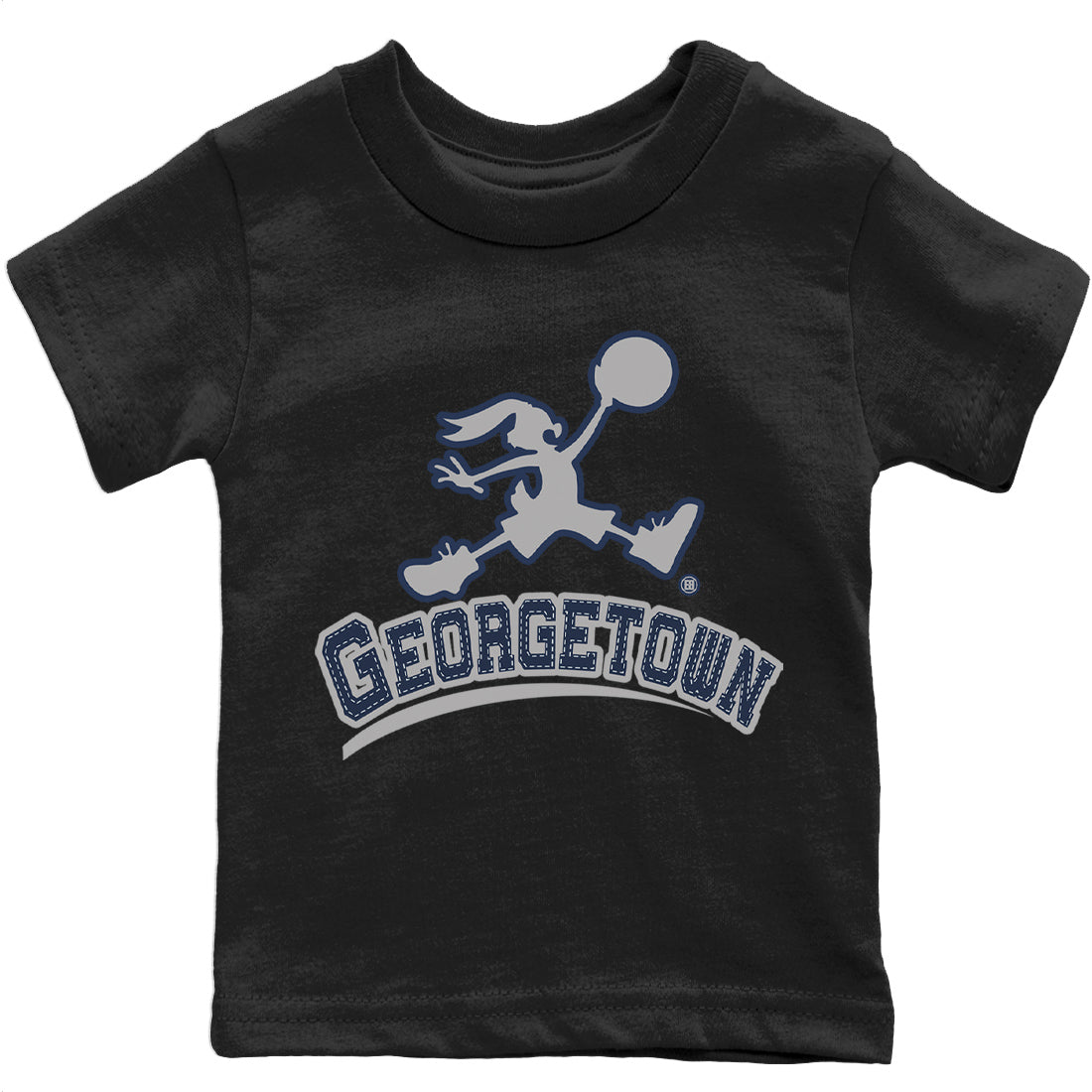 Jordan 6 Georgetown Sneaker Matching T-Shirt Jumpman Bunny Sneaker Tees Jordan 6 Georgetown Sneaker Release Tees Kids Shirts
