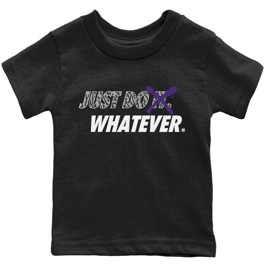 Jordan 3 Dark Iris Sneaker Matching T-Shirt Just Do Whatever Sneaker Tees Jordan 3 Dark Iris Sneaker Release Tees Kids Shirts