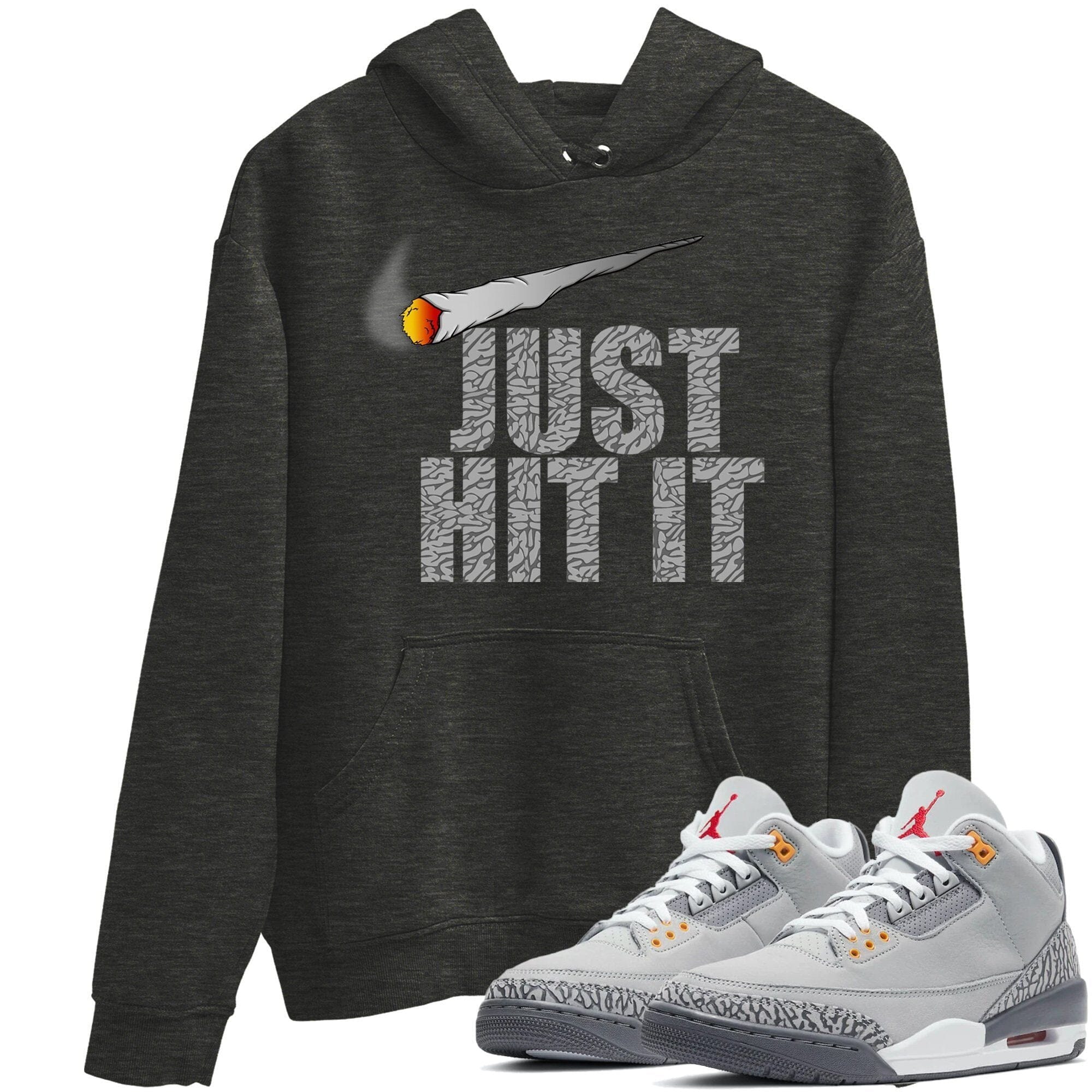 Jordan 3 Cool Grey Shirt To Match Jordans Just Hit It Sneaker Tees Jordan 3 Cool Grey Drip Gear Zone Sneaker Matching Clothing Unisex Shirts