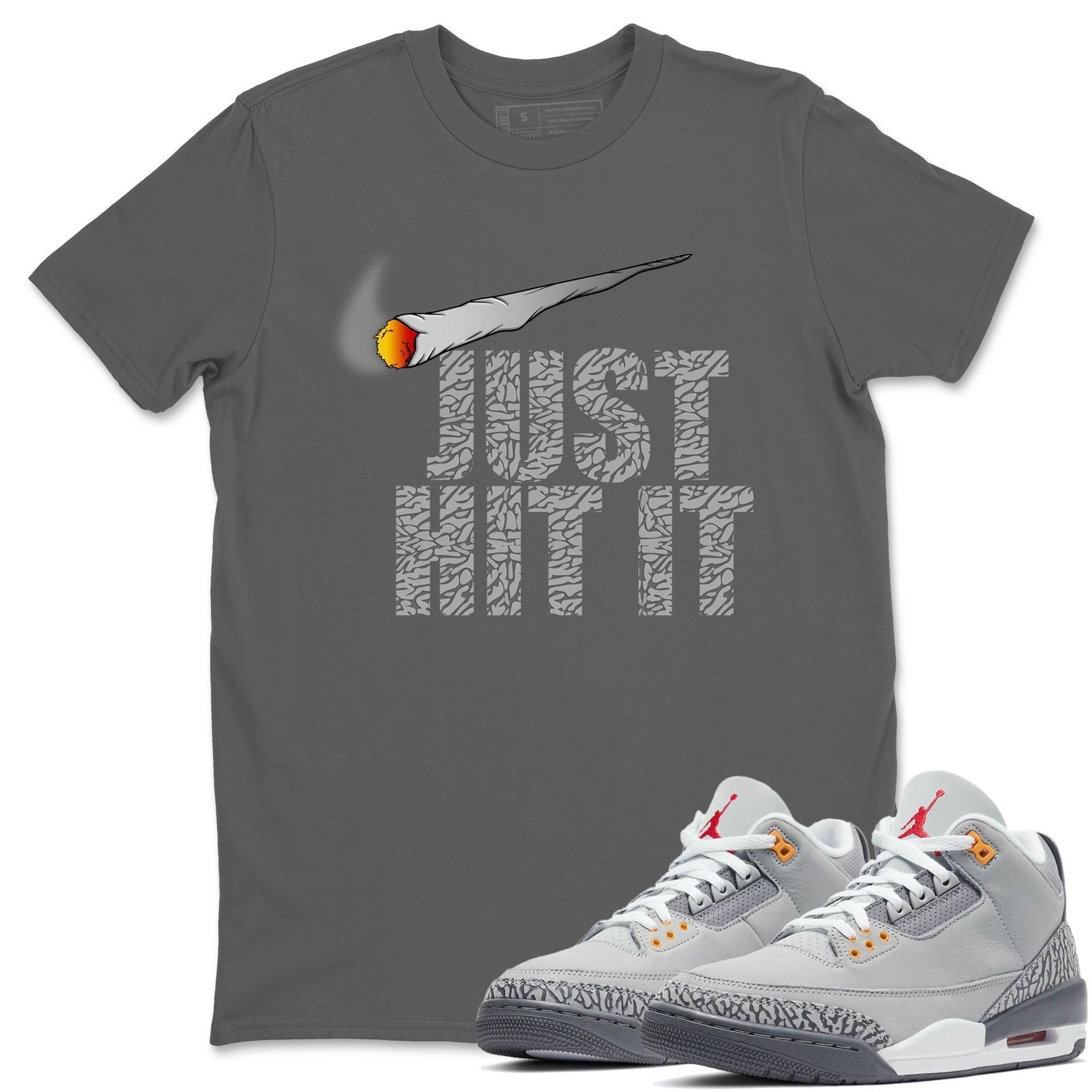 Jordan 3 Cool Grey Shirt To Match Jordans Just Hit It Sneaker Tees Jordan 3 Cool Grey Drip Gear Zone Sneaker Matching Clothing Unisex Shirts