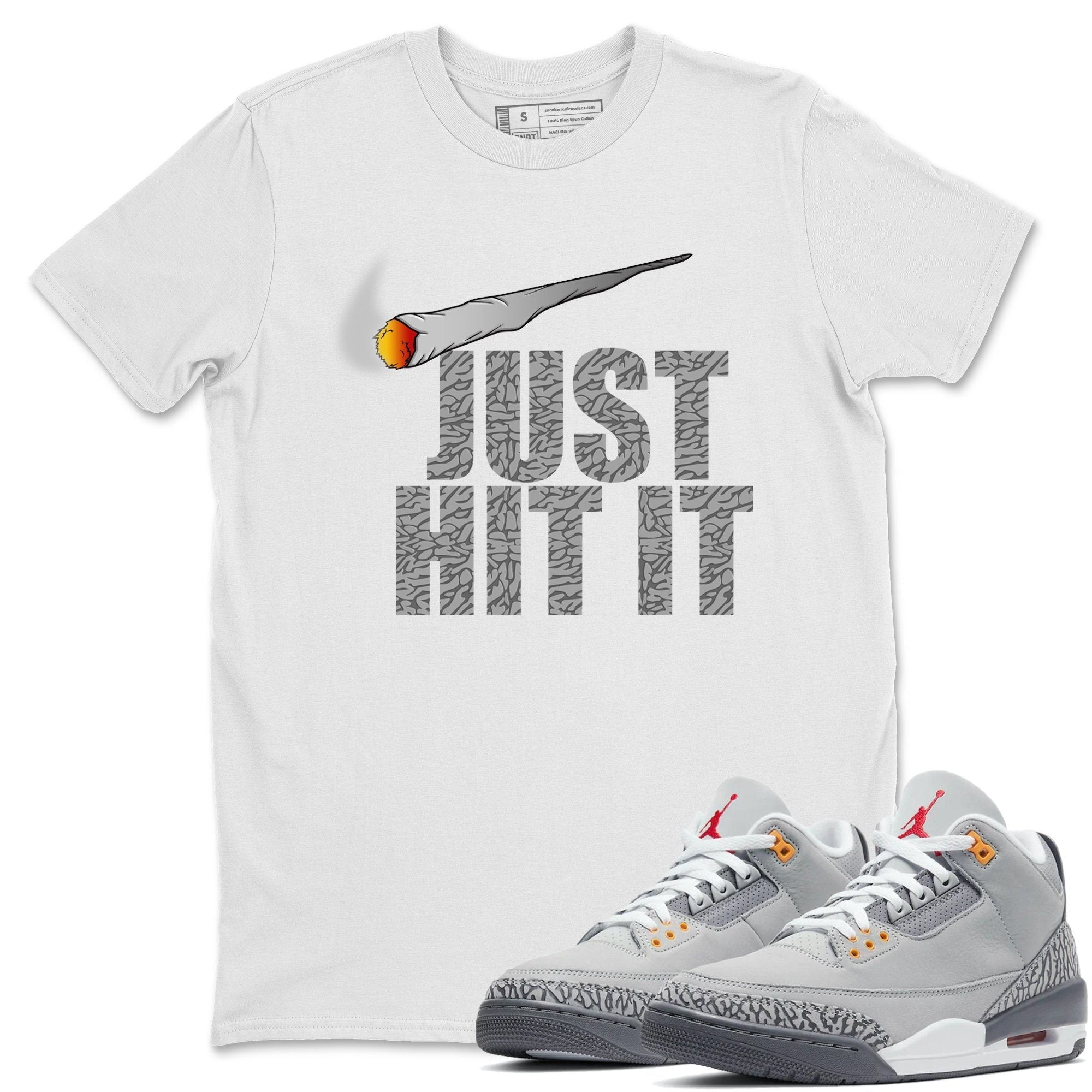 Jordan 3 Cool Grey Shirt To Match Jordans Just Hit It Sneaker Tees Jordan 3 Cool Grey Drip Gear Zone Sneaker Matching Clothing Unisex Shirts