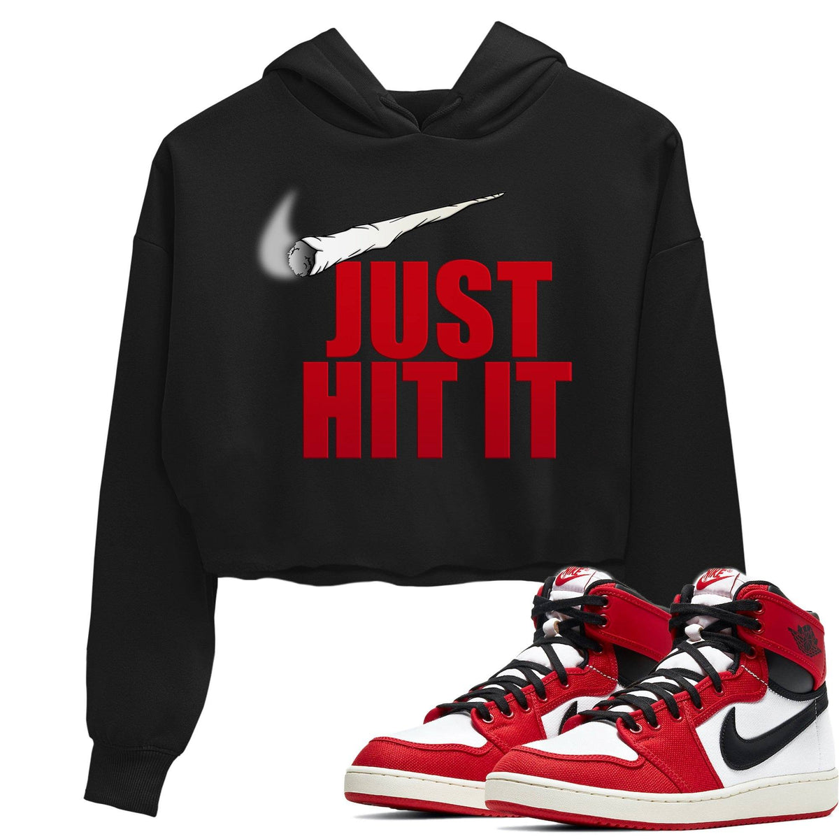 Jordan 1 Chicago Sneaker Matching T-Shirt Just Hit It Sneaker Tees Jordan 1 Chicago Sneaker Release Tees Women's Shirts