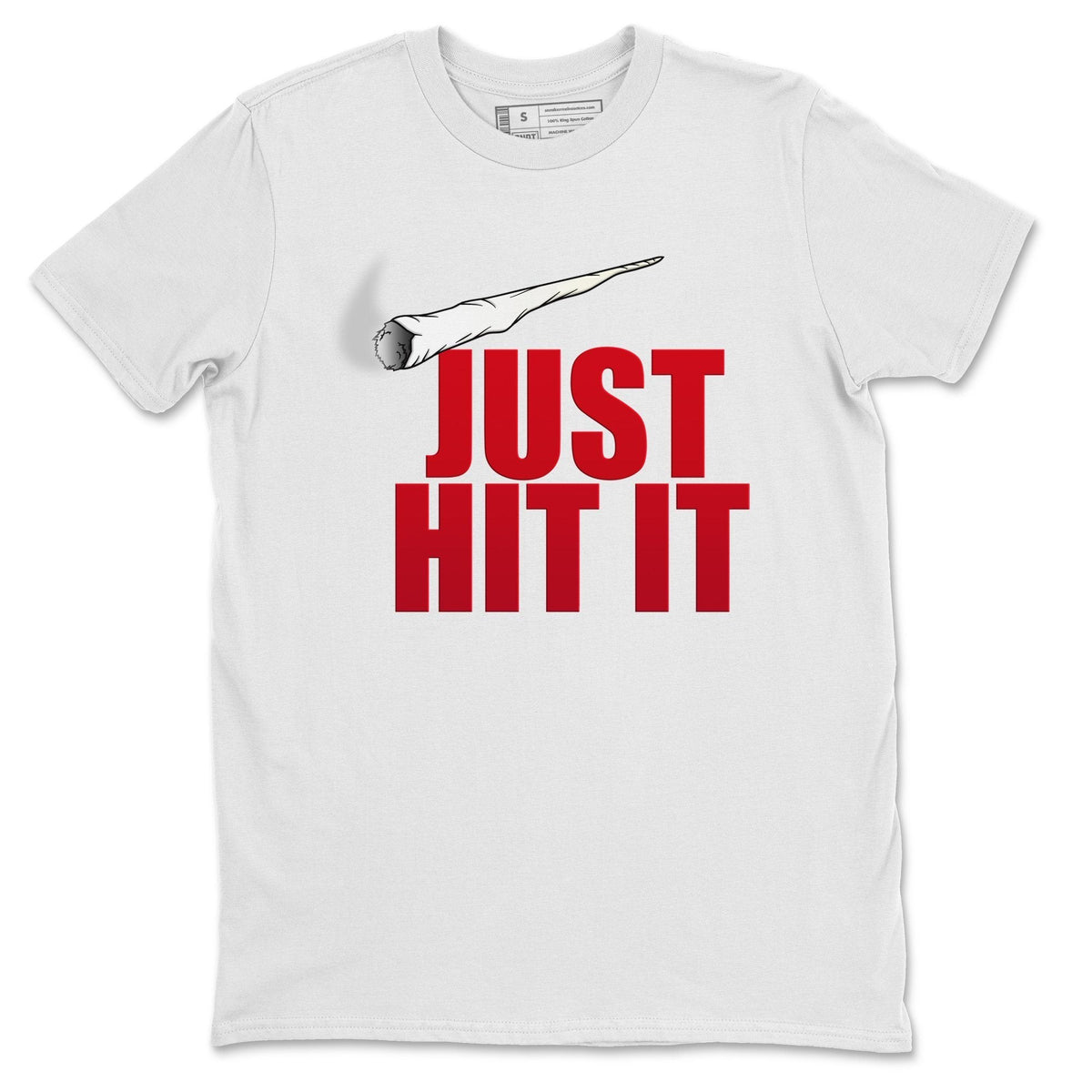 Jordan 1 Chicago Sneaker Matching T-Shirt Just Hit It Sneaker Tees Jordan 1 Chicago Sneaker Release Tees Crew Neck Tees
