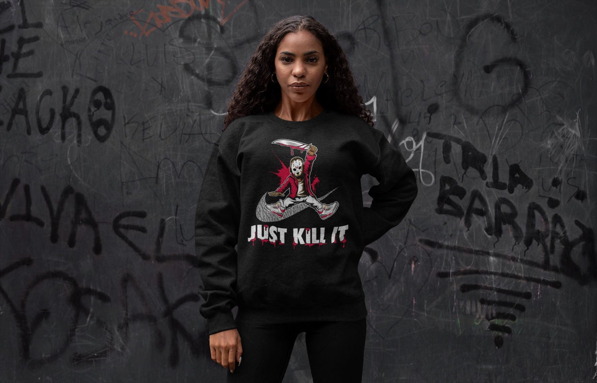 Jordan 3 Cardinal Sneaker Matching T-Shirt Just Kill It Sneaker Tees Jordan 3 Cardinal Sneaker Release Tees Crew Neck Tees