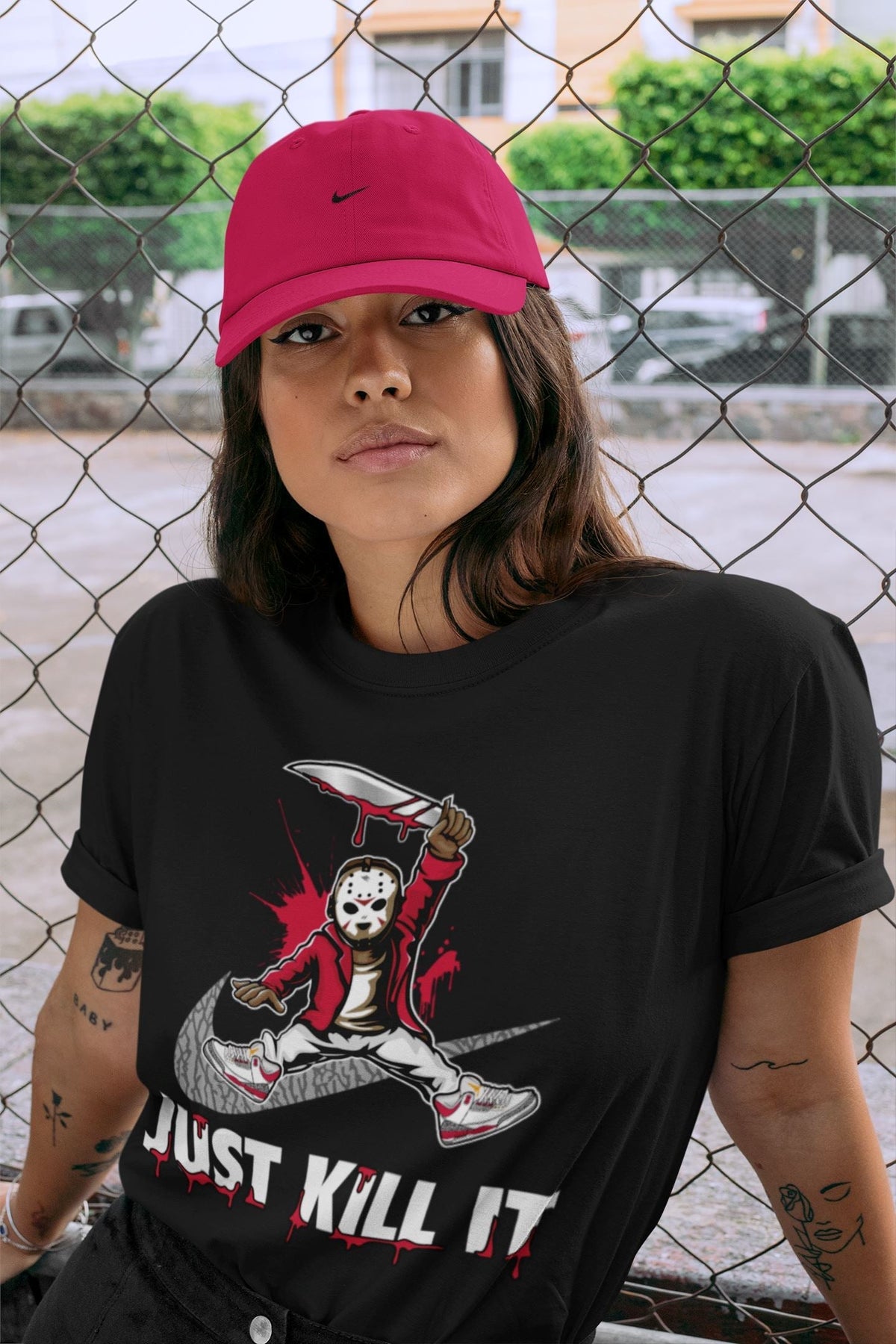 Jordan 3 Cardinal Sneaker Matching T-Shirt Just Kill It Sneaker Tees Jordan 3 Cardinal Sneaker Release Tees Crew Neck Tees