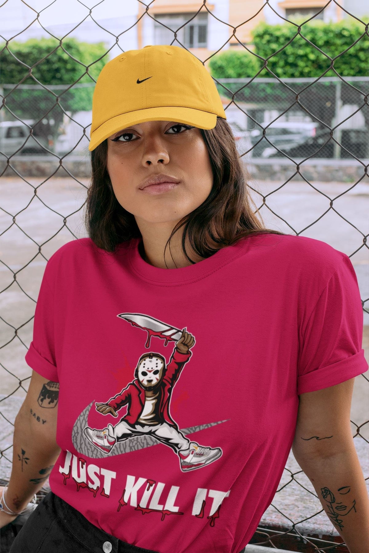 Jordan 3 Cardinal Sneaker Matching T-Shirt Just Kill It Sneaker Tees Jordan 3 Cardinal Sneaker Release Tees Crew Neck Tees