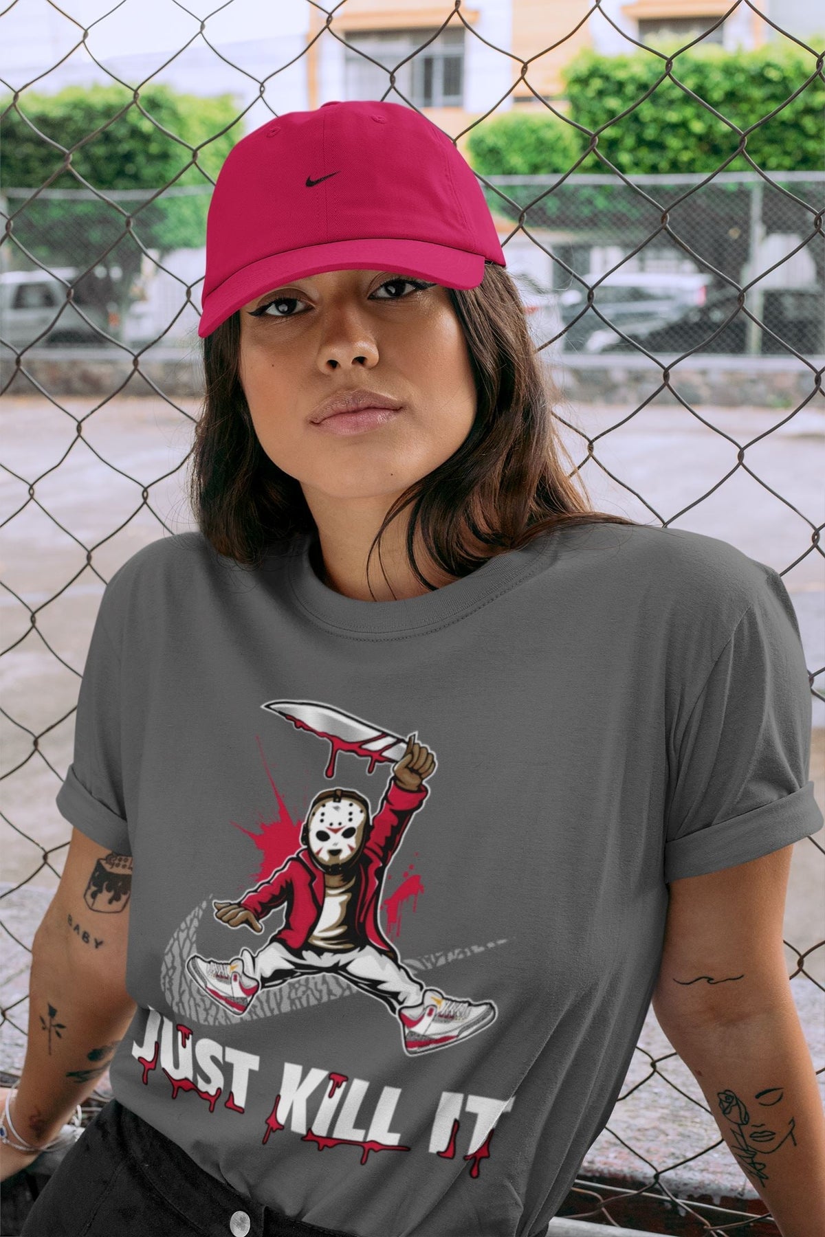 Jordan 3 Cardinal Sneaker Matching T-Shirt Just Kill It Sneaker Tees Jordan 3 Cardinal Sneaker Release Tees Crew Neck Tees