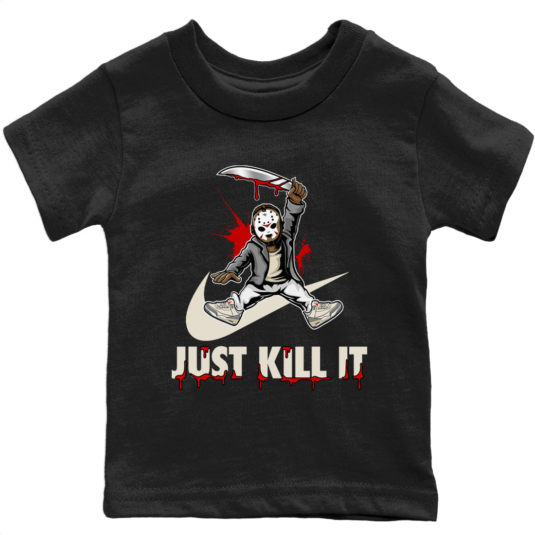 Jordan 3 Muslin Sneaker Matching T-Shirt Just Kill It Sneaker Tees Jordan 3 Muslin Sneaker Release Tees Kids Shirts