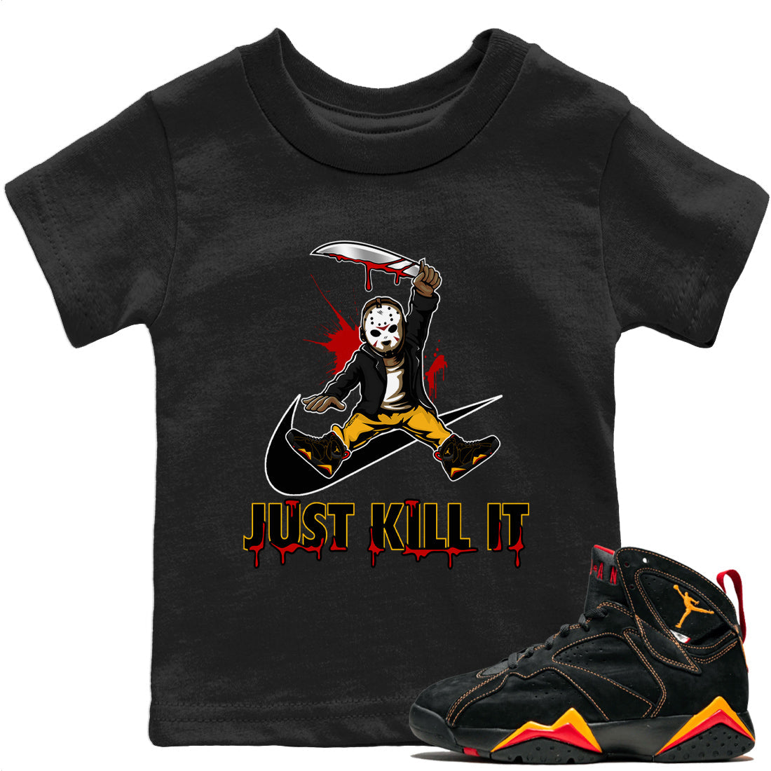 Jordan 7 Citrus Shirt To Match Jordans Just Kill It Sneaker Tees Jordan 7 Citrus Drip Gear Zone Sneaker Matching Clothing Kids Shirts