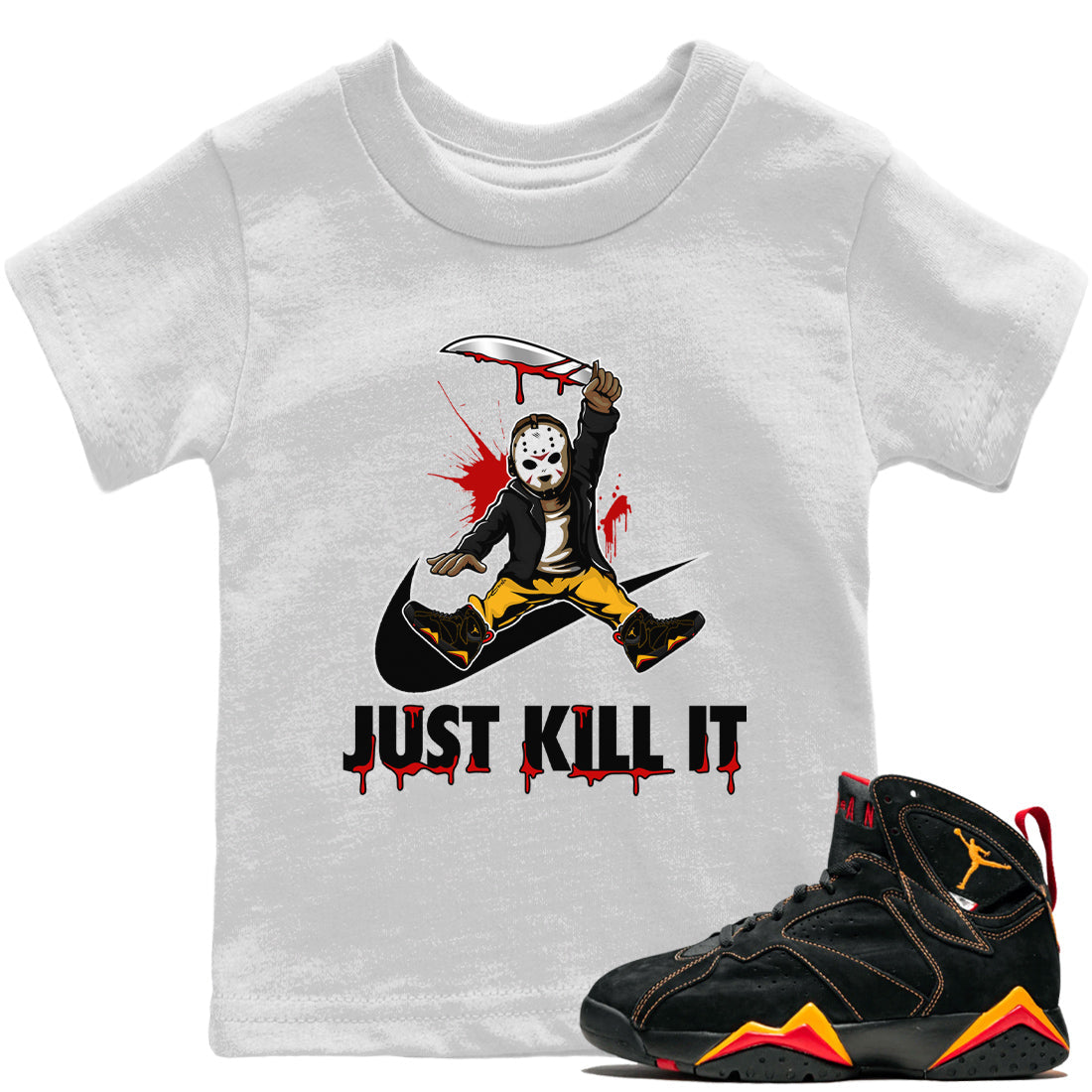 Jordan 7 Citrus Shirt To Match Jordans Just Kill It Sneaker Tees Jordan 7 Citrus Drip Gear Zone Sneaker Matching Clothing Kids Shirts