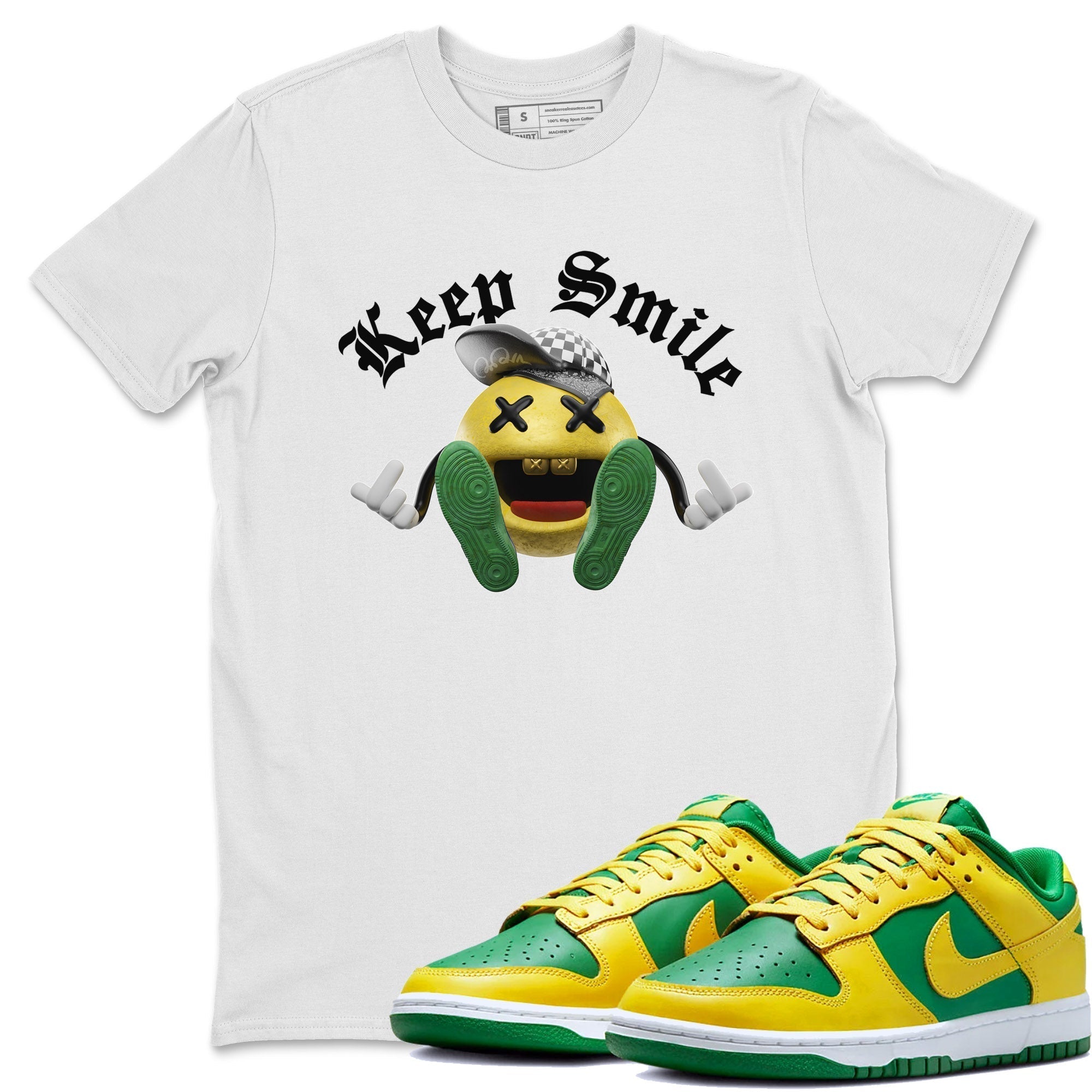 Dunk Reverse Brazil Sneaker Tees Drip Gear Zone Keep Smiling Sneaker Tees Dunk Reverse Brazil Shirt Unisex Shirts