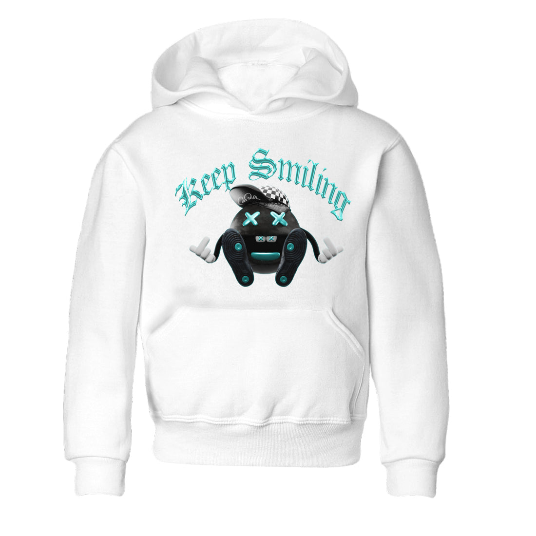 Air Force 1 Tiffany Sneaker Tees Drip Gear Zone Keep Smiling Sneaker Tees Nike Tiffany AF1Shirt Kids Shirts White 2