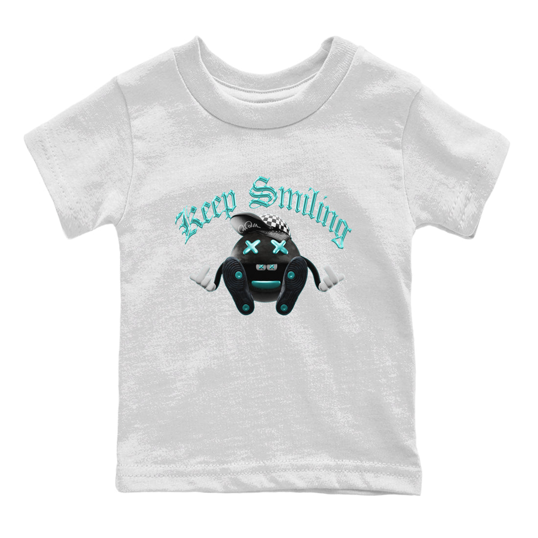 Air Force 1 Tiffany Sneaker Tees Drip Gear Zone Keep Smiling Sneaker Tees Nike Tiffany AF1Shirt Kids Shirts White 2