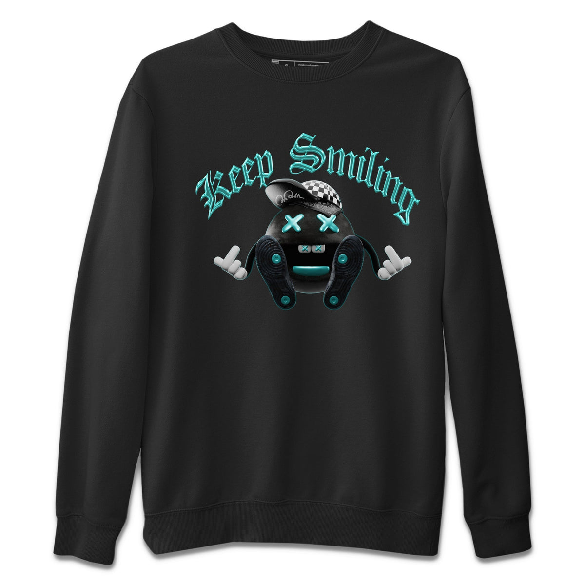 Air Force 1 Tiffany Sneaker Tees Drip Gear Zone Keep Smiling Sneaker Tees Nike Tiffany AF1Shirt Unisex Shirts Black 2
