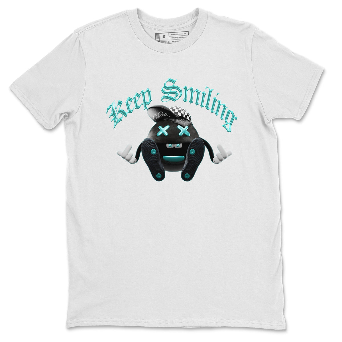 Air Force 1 Tiffany Sneaker Tees Drip Gear Zone Keep Smiling Sneaker Tees Nike Tiffany AF1Shirt Unisex Shirts White 2