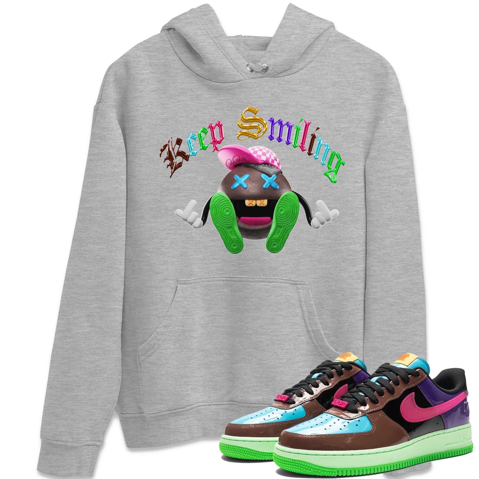 Air Force 1 Undefeated Fauna Brown Sneaker Tees Drip Gear Zone Keep Smiling Sneaker Tees Air Force 1 Undefeated Fauna Brown Shirt Unisex Shirts