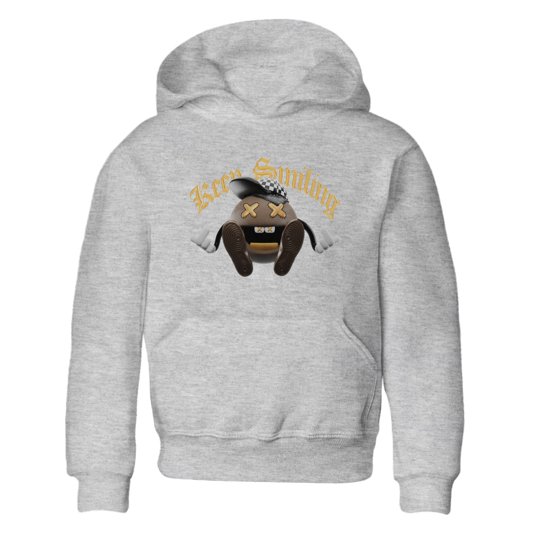 Air Jordan 1 Palomino shirt to match jordans Keep Smiling Streetwear Sneaker Shirt AJ1 High Palomino Drip Gear Zone Sneaker Matching Clothing Baby Toddler Heather Grey 2 T-Shirt