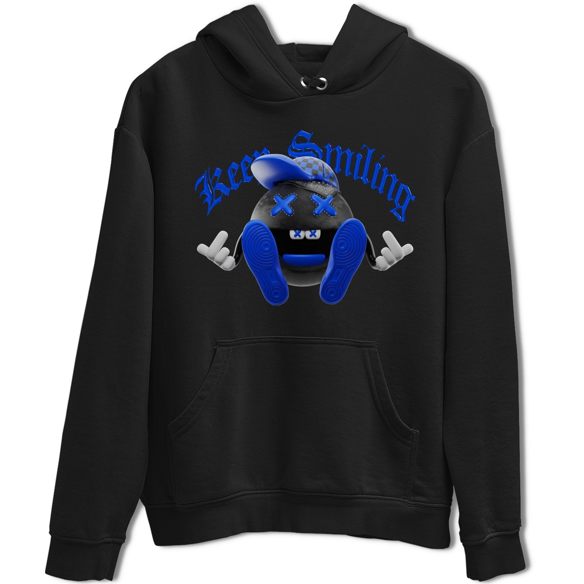 Air Jordan 1 Royal Reimagined shirt to match jordans Keep Smiling sneaker tees AJ1 OG HIGH Royal Reimagined Drip Gear Zone Unisex Sneaker Tees and Sneaker Match T-Shirt Black 2 T-Shirt