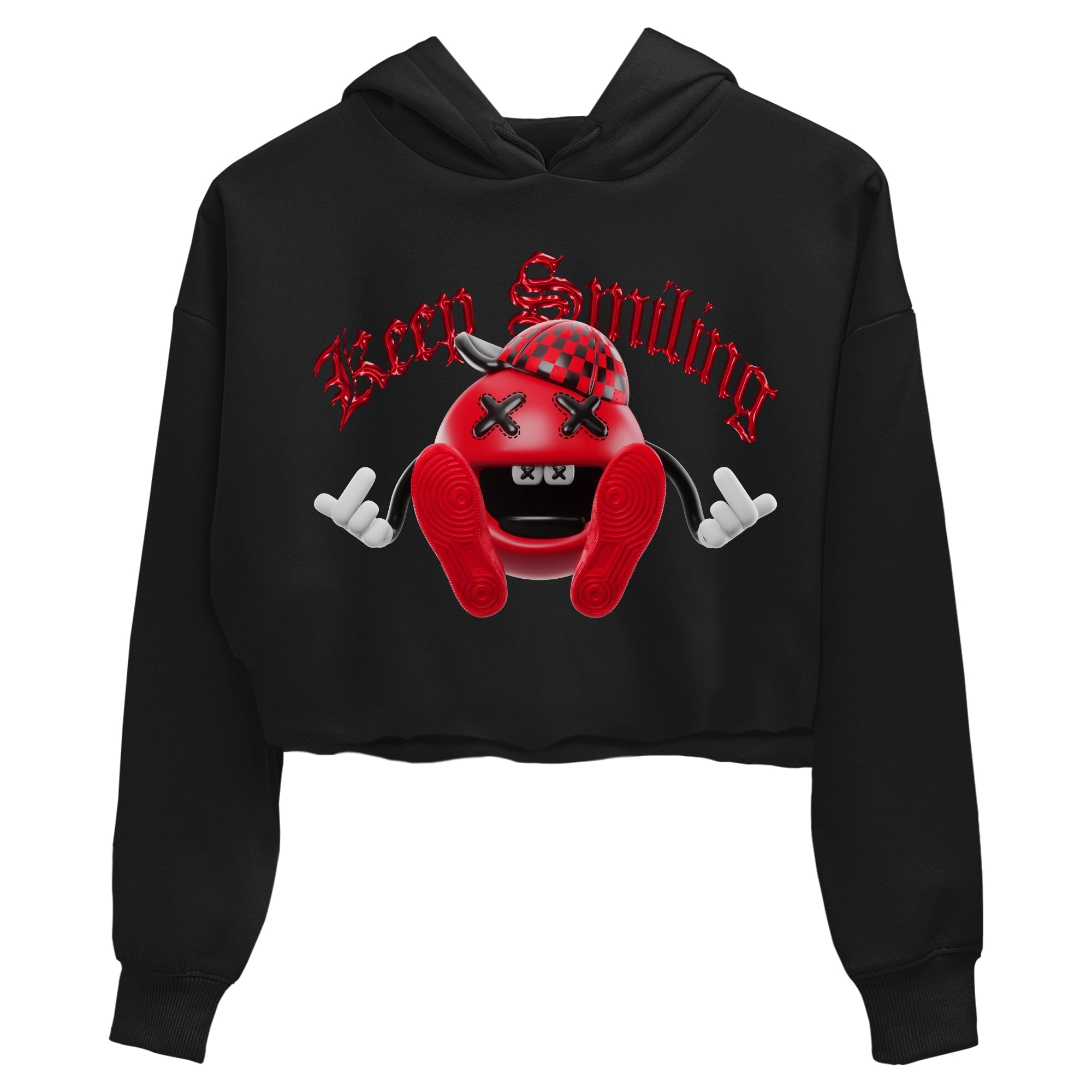 Air Jordan 1 Satin Bred Sneaker Match Tees Keep Smiling Sneaker Tees AJ1 Satin Bred Sneaker Release Tees Women's Shirts Black 2