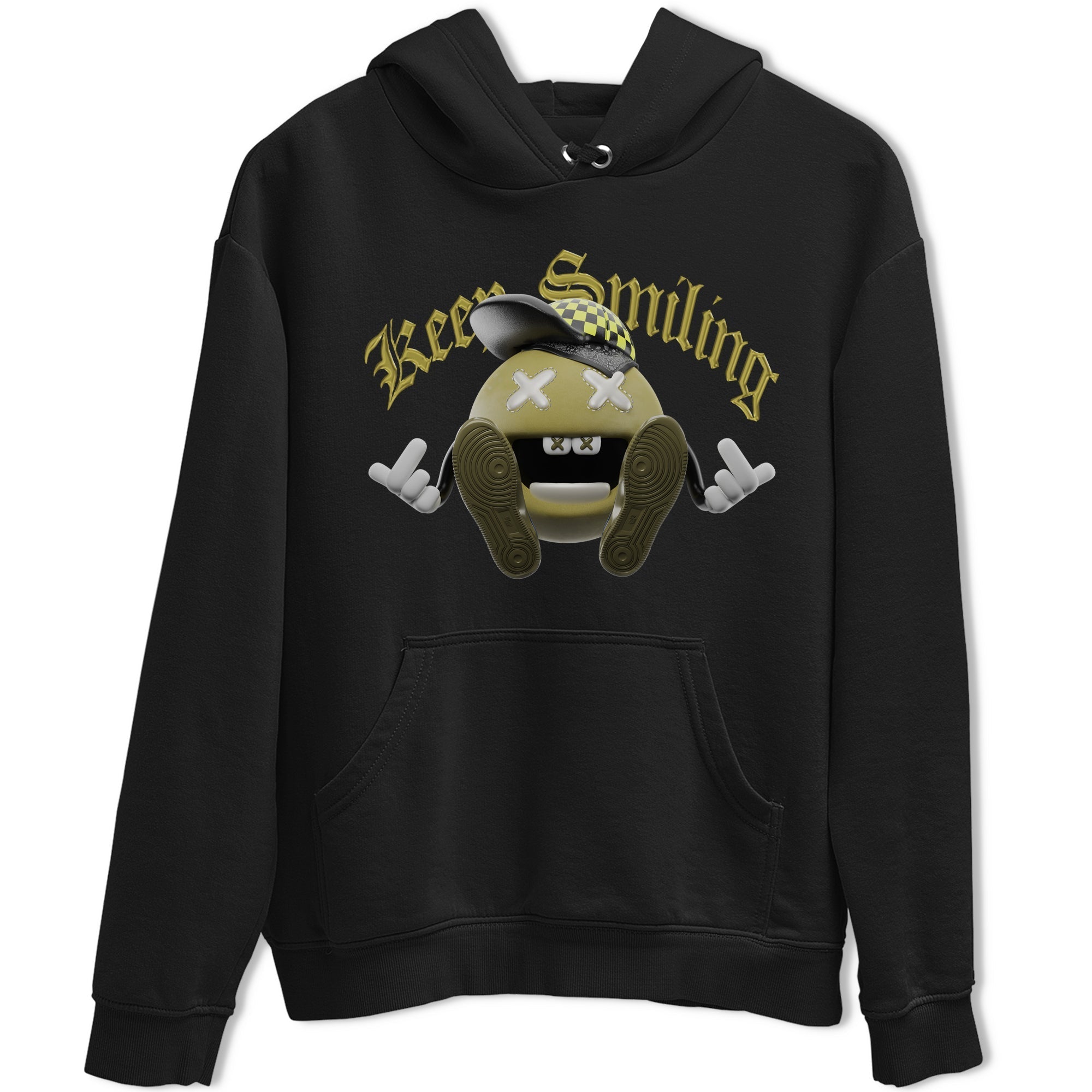 Air Jordan 1 Travis Scott Golf shirt to match jordans Keep Smiling Streetwear Sneaker Shirt AJ1 lowTravis Scott Golf Drip Gear Zone Sneaker Matching Clothing Unisex Black 2 T-Shirt