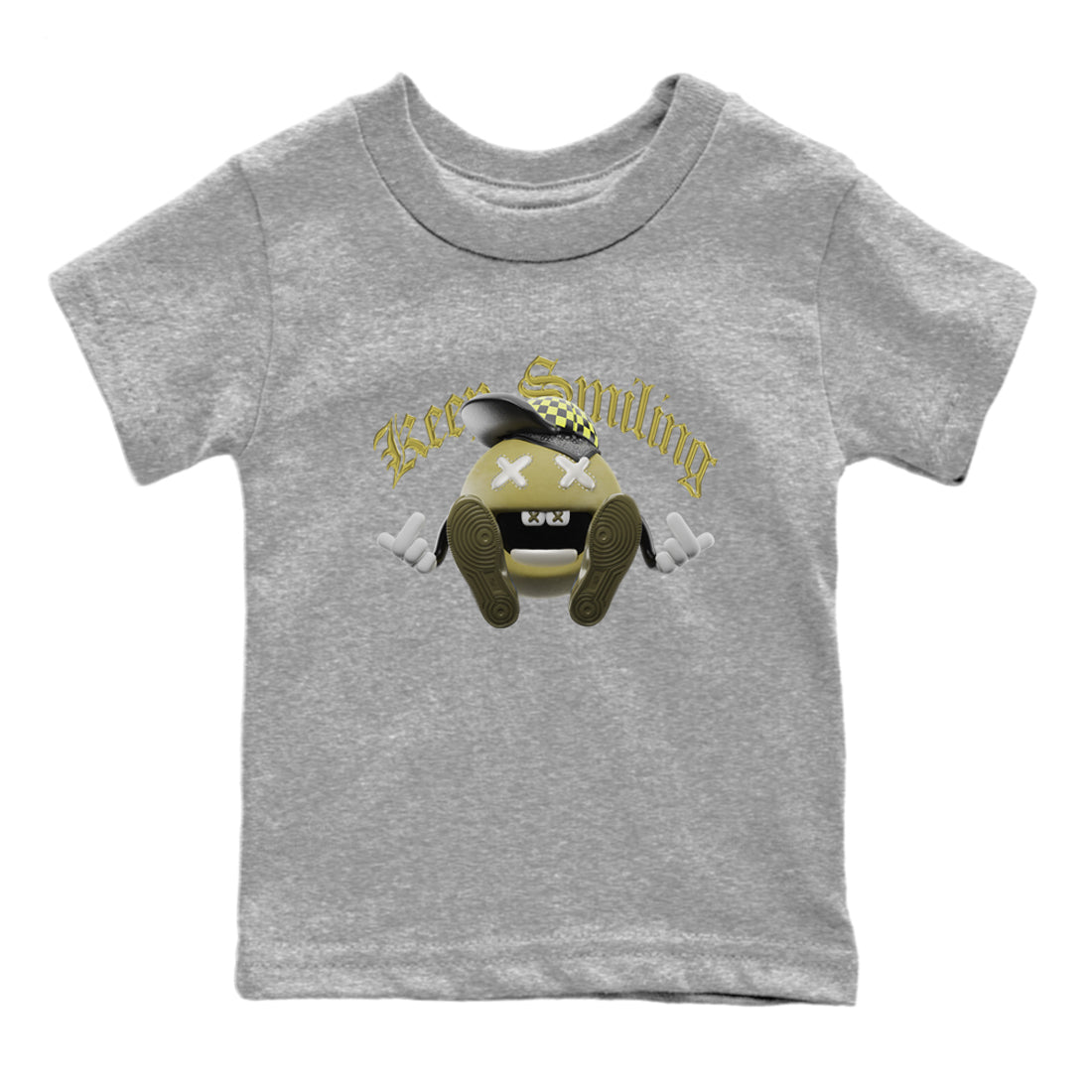 Air Jordan 1 Travis Scott Golf shirt to match jordans Keep Smiling Streetwear Sneaker Shirt AJ1 lowTravis Scott Golf Drip Gear Zone Sneaker Matching Clothing Baby Toddler Heather Grey 2 T-Shirt