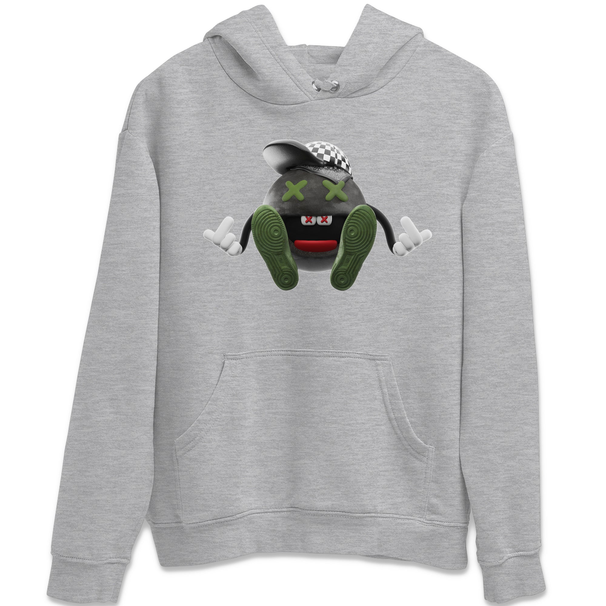 Air Jordan 1 Travis Scott Olive Sneaker Tees Drip Gear Zone Keep Smiling Sneaker Tees AJ1 OG Travis Scott Olive Shirt Unisex Shirts Heather Grey 2