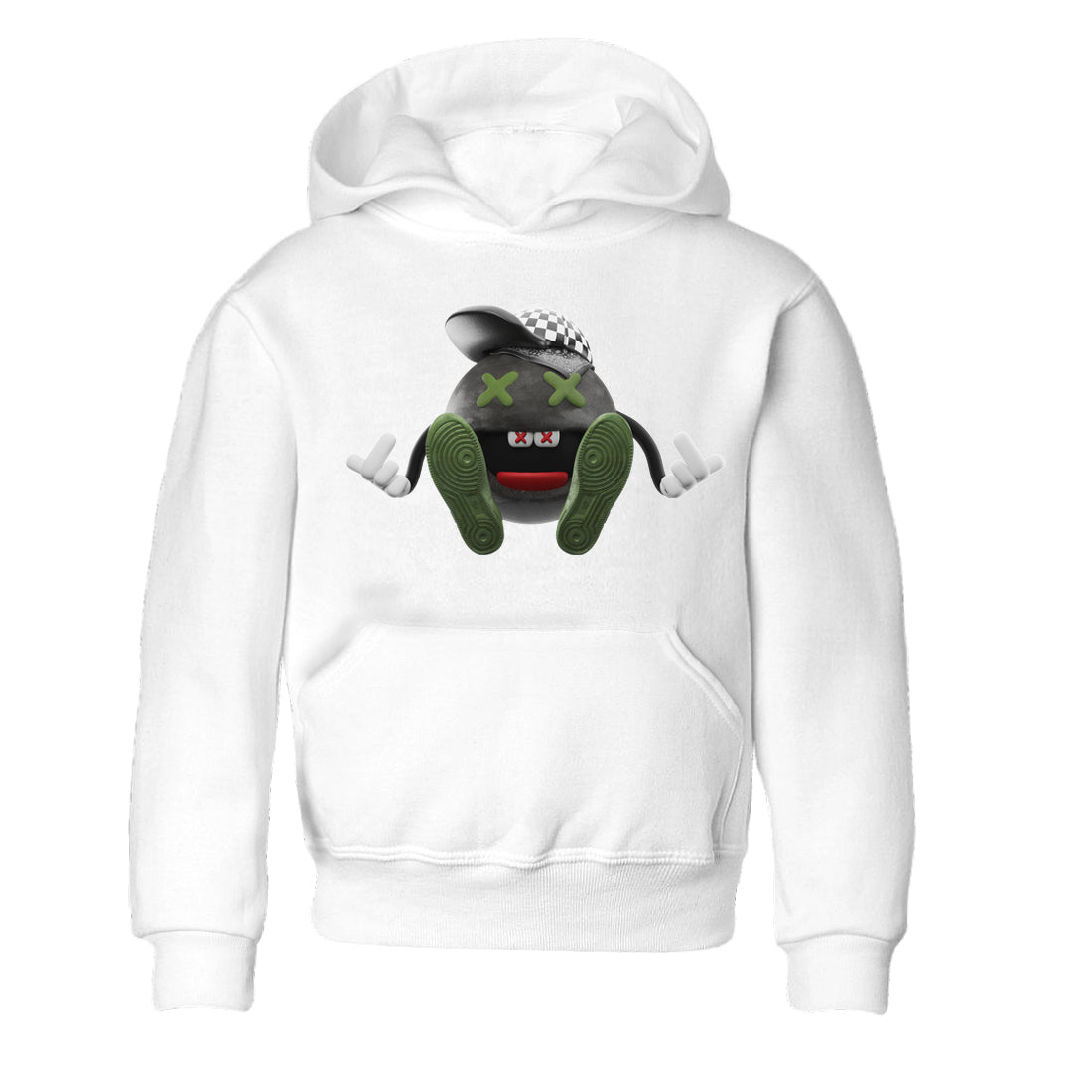 Air Jordan 1 Travis Scott Olive Sneaker Tees Drip Gear Zone Keep Smiling Sneaker Tees AJ1 OG Travis Scott Olive Shirt Kids Shirts White 2