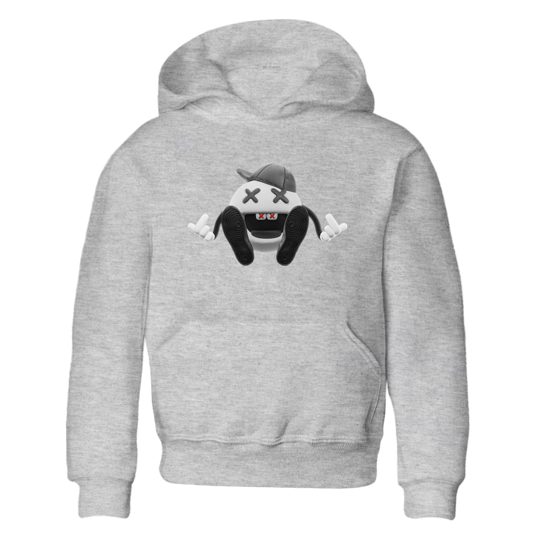 Air Jordan 1 Washed Heritage Sneaker Match Tees Keep Smiling Shirts AJ1 Washed Heritage Drip Gear Zone Kids Shirts Heather Grey 2